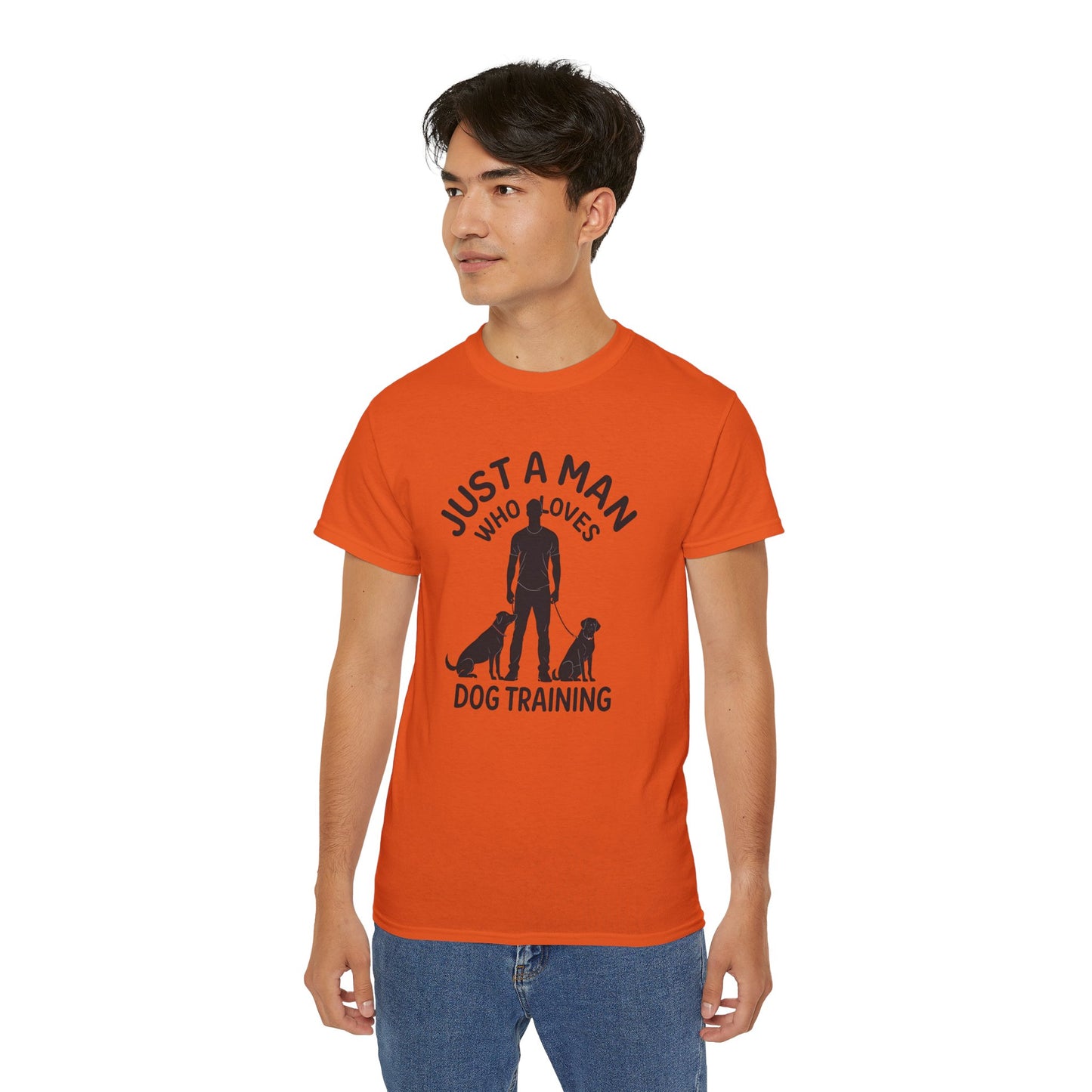 Unisex Dog Training Tee - Just A Man Who Loves Dog Training, Dog Lover Gift, Dog Owner Shirt, Casual Wear