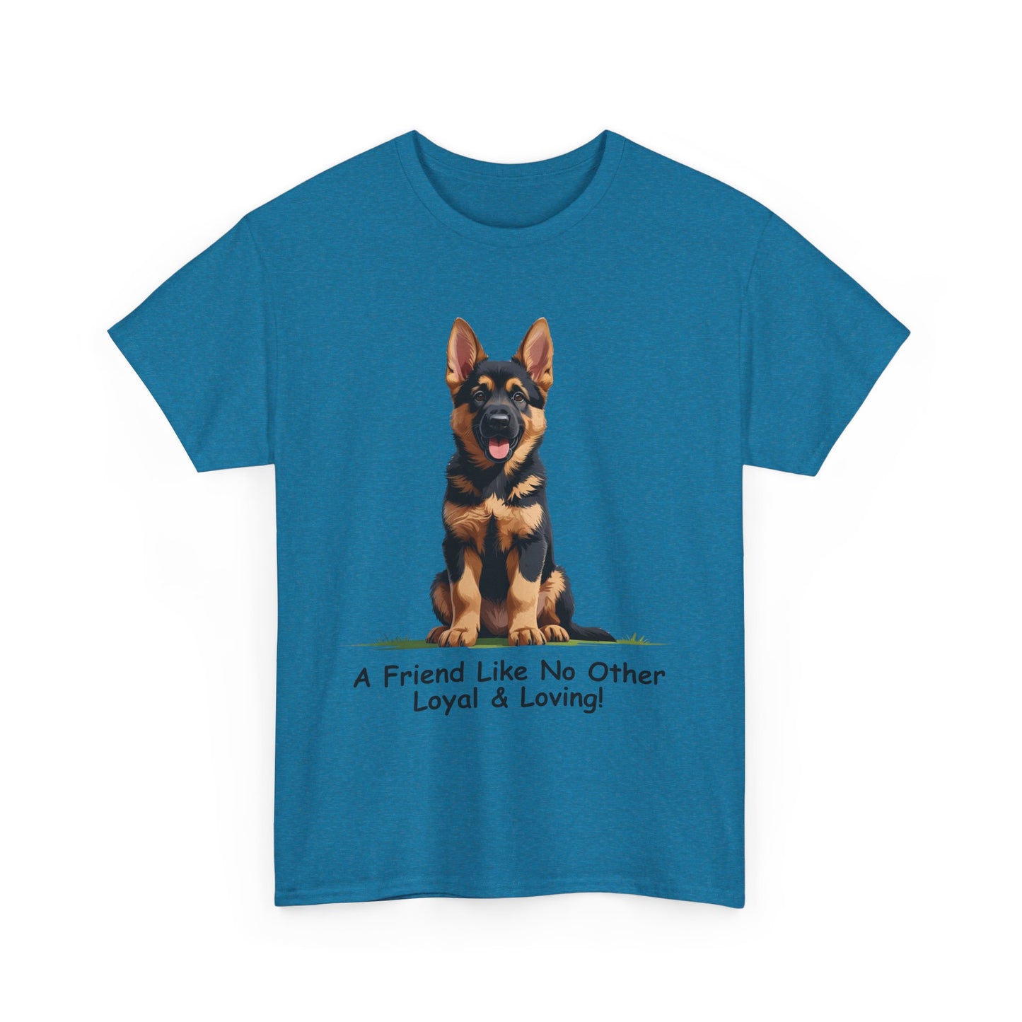Adorable German Shepherd Puppy Lover Tee: A Friend Like No Other, Dog Owner Gift, Dog Mom Shirt, Gifts for Animal Lovers, Unisex Cotton T-shirt