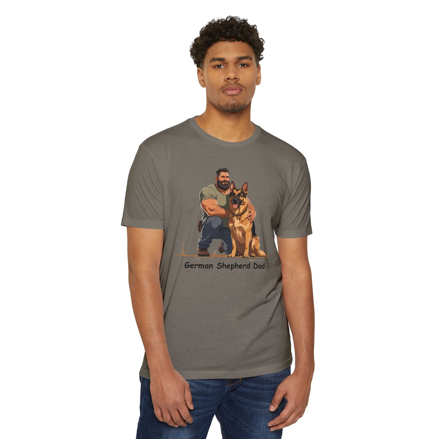 German Shepherd Dad Unisex T-Shirt, Dog Lover Shirt, Pet Owner Gift, Father's Day Tee, Animal Rescue Support