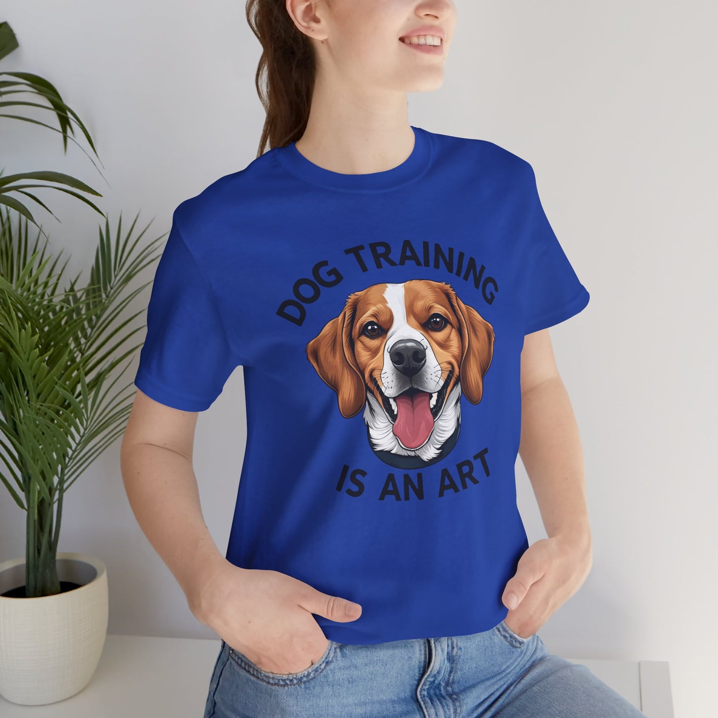 Dog Training is An Art Tee - Unisex Jersey Short Sleeve, Gift for Dog Lovers, Training T-Shirt, Dog Owner Apparel, Cute Canine Shirt