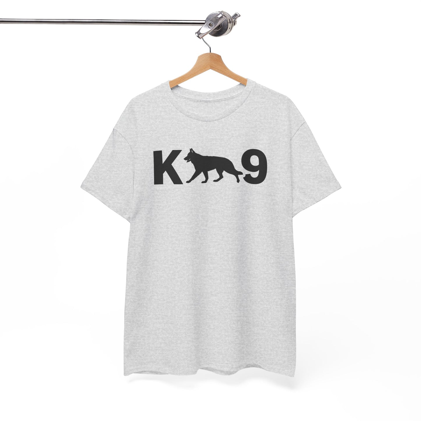 Black German Shepherd K9 Unisex Heavy Cotton Tee - Perfect for Dog Lovers, Pet Owners