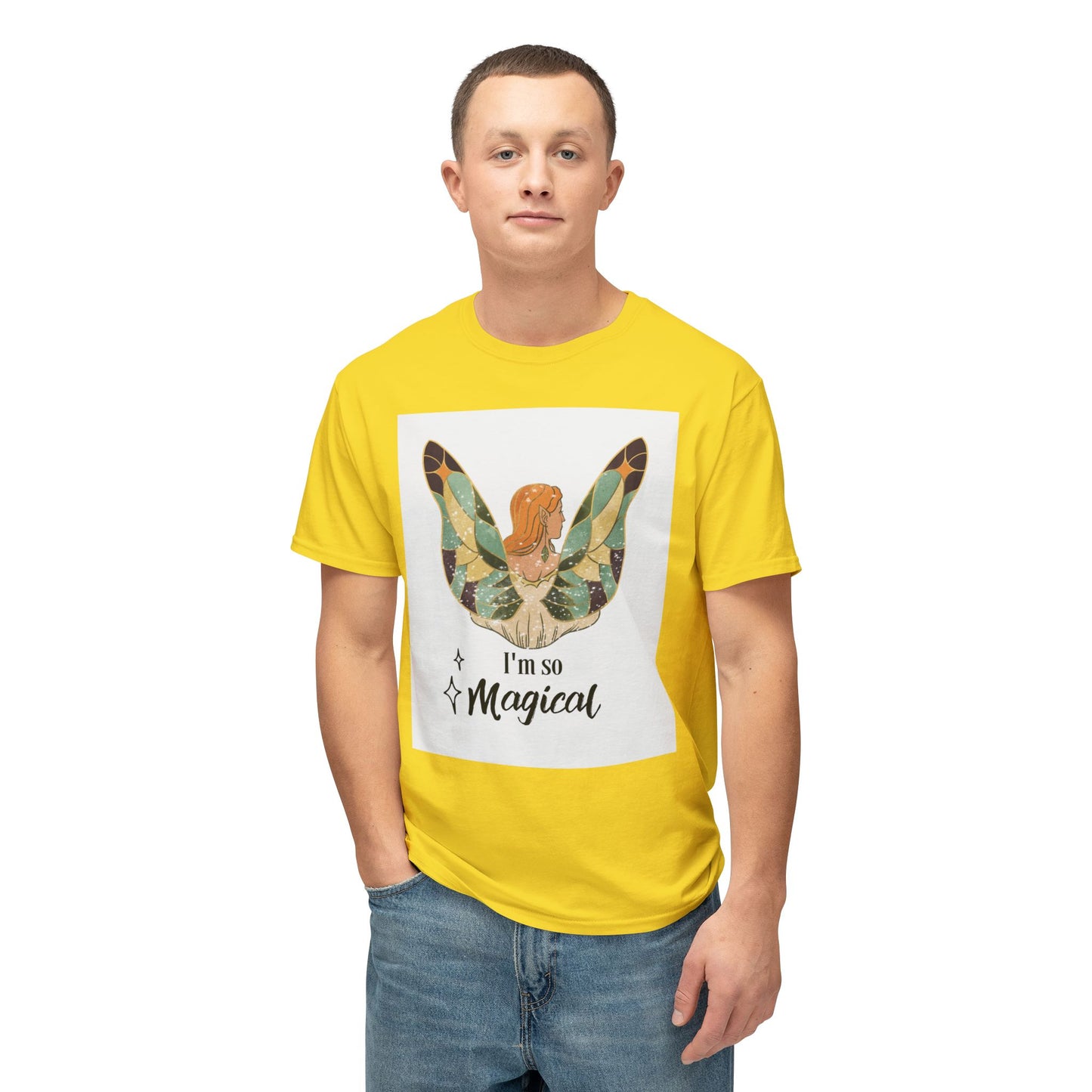Woman Butterfly - I Am So Magical Unisex T-Shirt, Gift for Her, Cute Graphic Tee, Summer Fashion, Quote Shirt, Positive Vibes