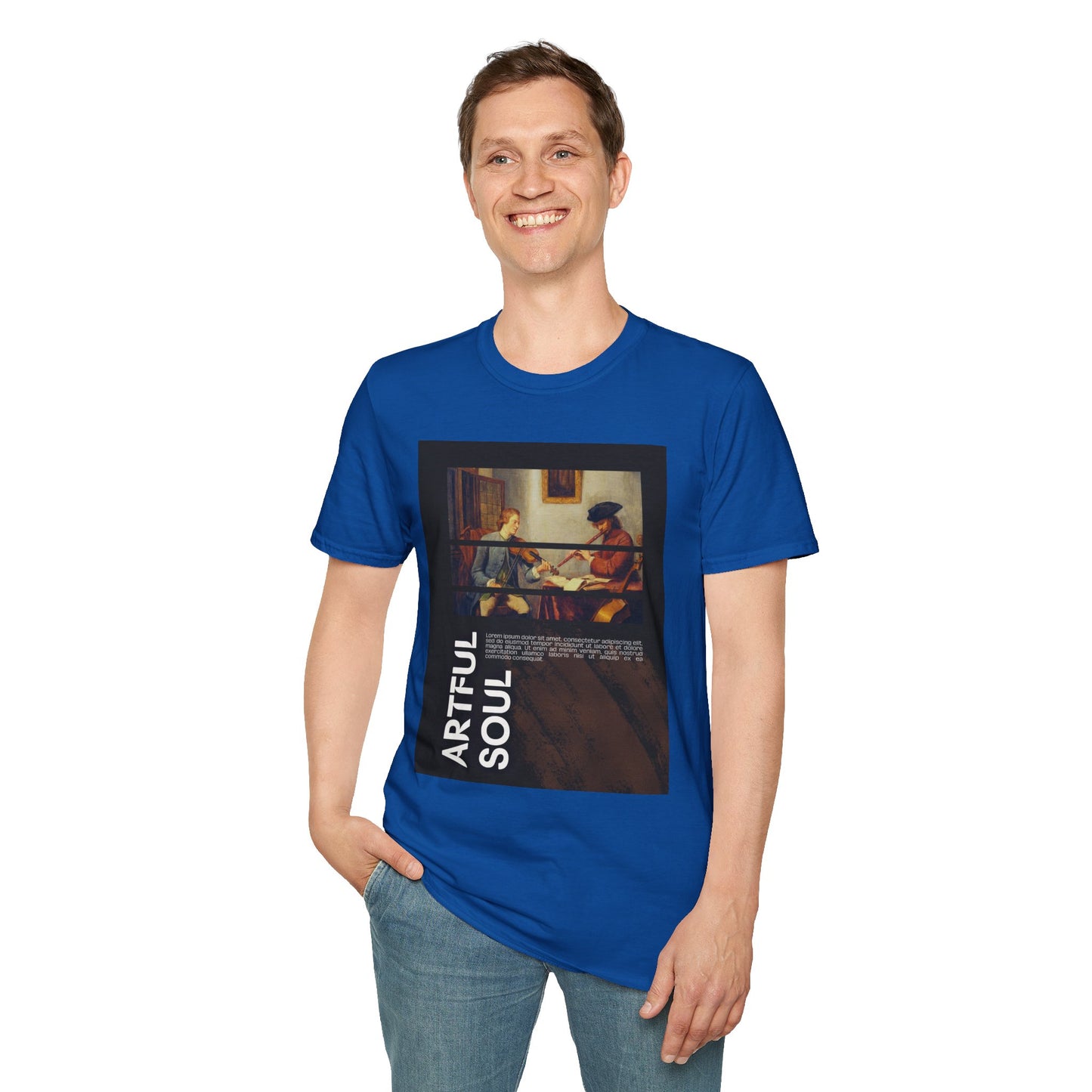 Artful Soul Unisex Softstyle T-Shirt, Artistic Tee, Gift for Art Lovers, Casual Wear, Creative Fashion, Art Enthusiast Shirt