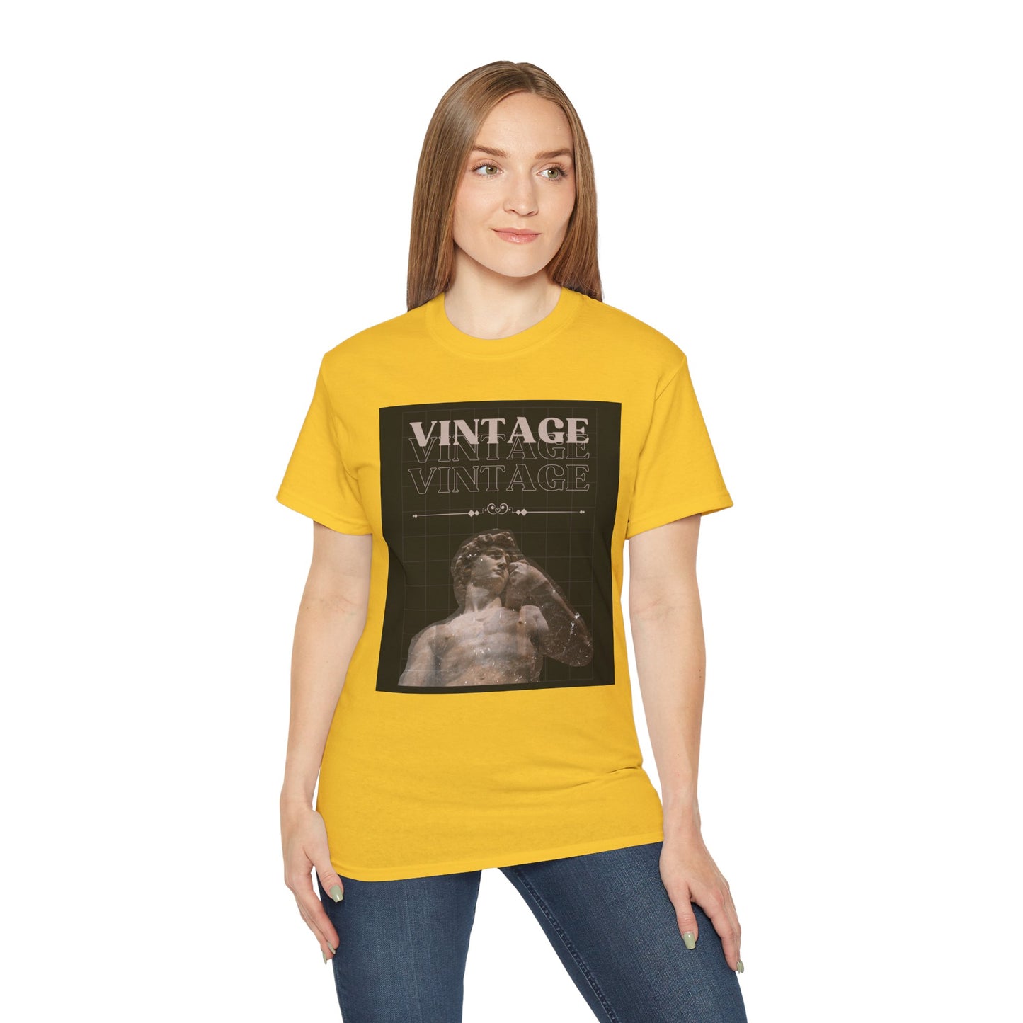 Vintage Ancient Roman Sculpture Art Unisex Tee, Retro Graphic T-Shirt, Casual Wear, Gift for Art Lovers, Unique Vintage Style Tee