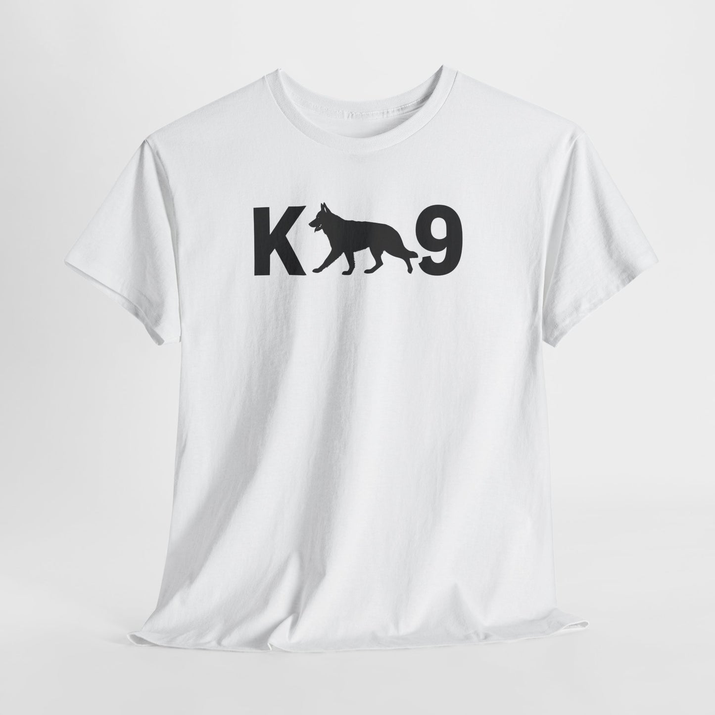 Black German Shepherd K9 Unisex Heavy Cotton Tee - Perfect for Dog Lovers, Pet Owners