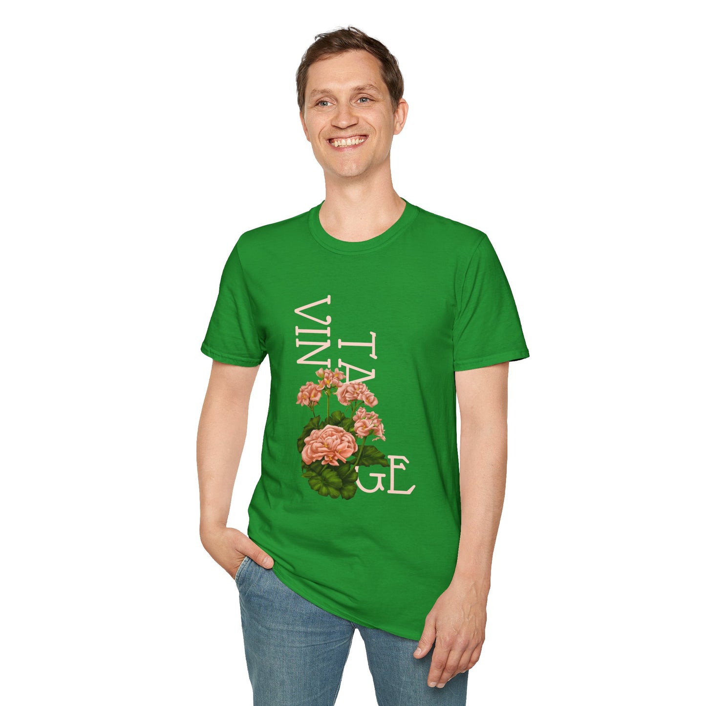 Vintage Floral Graphic Tee, Retro Flower Shirt, Unisex Casual T-Shirt, Gift for Plant Lovers, Summer Fashion