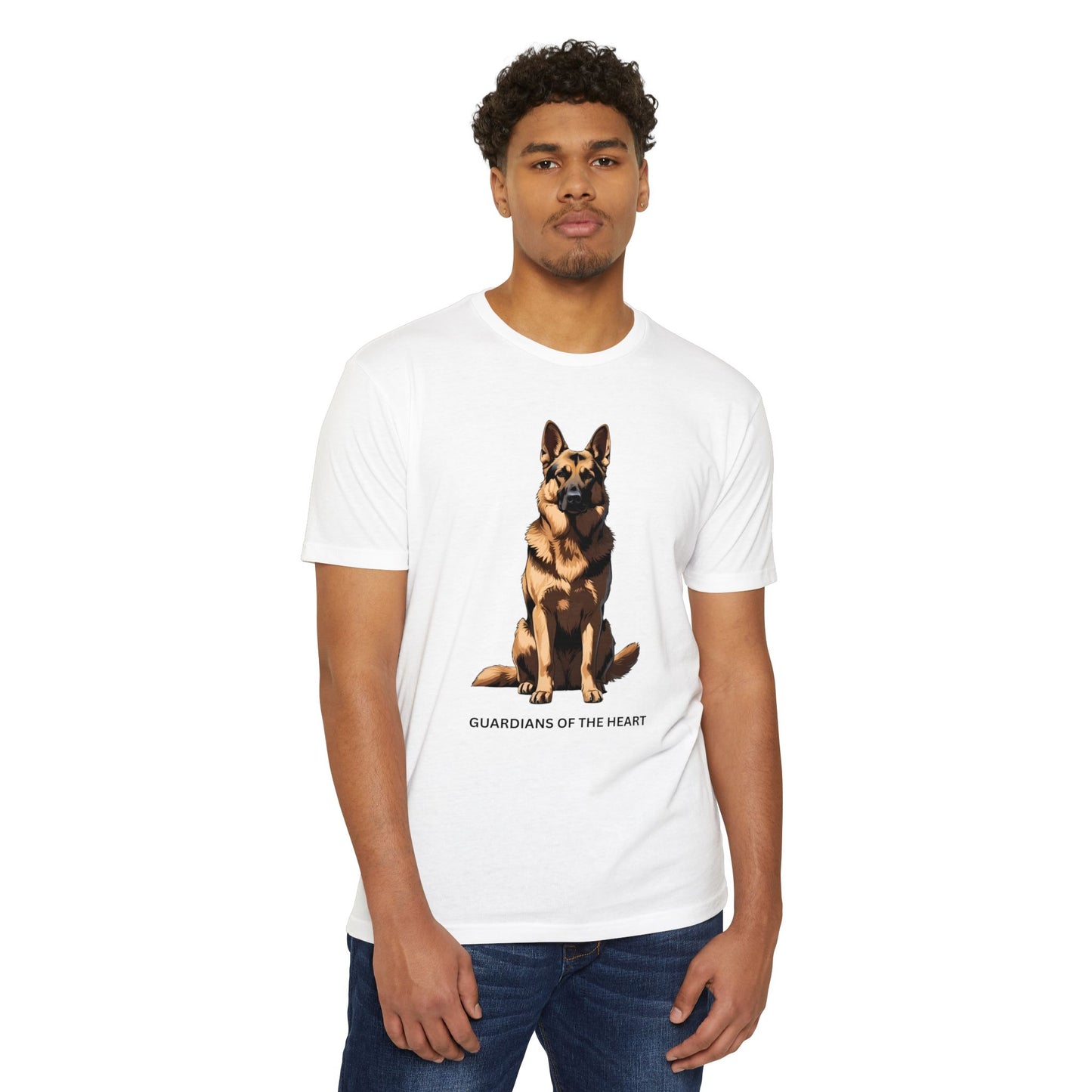 Guardians of the Heart German Shepherd T-Shirt, Unisex Dog Lover Tee, Gift for Pet Lovers, Casual Everyday Wear