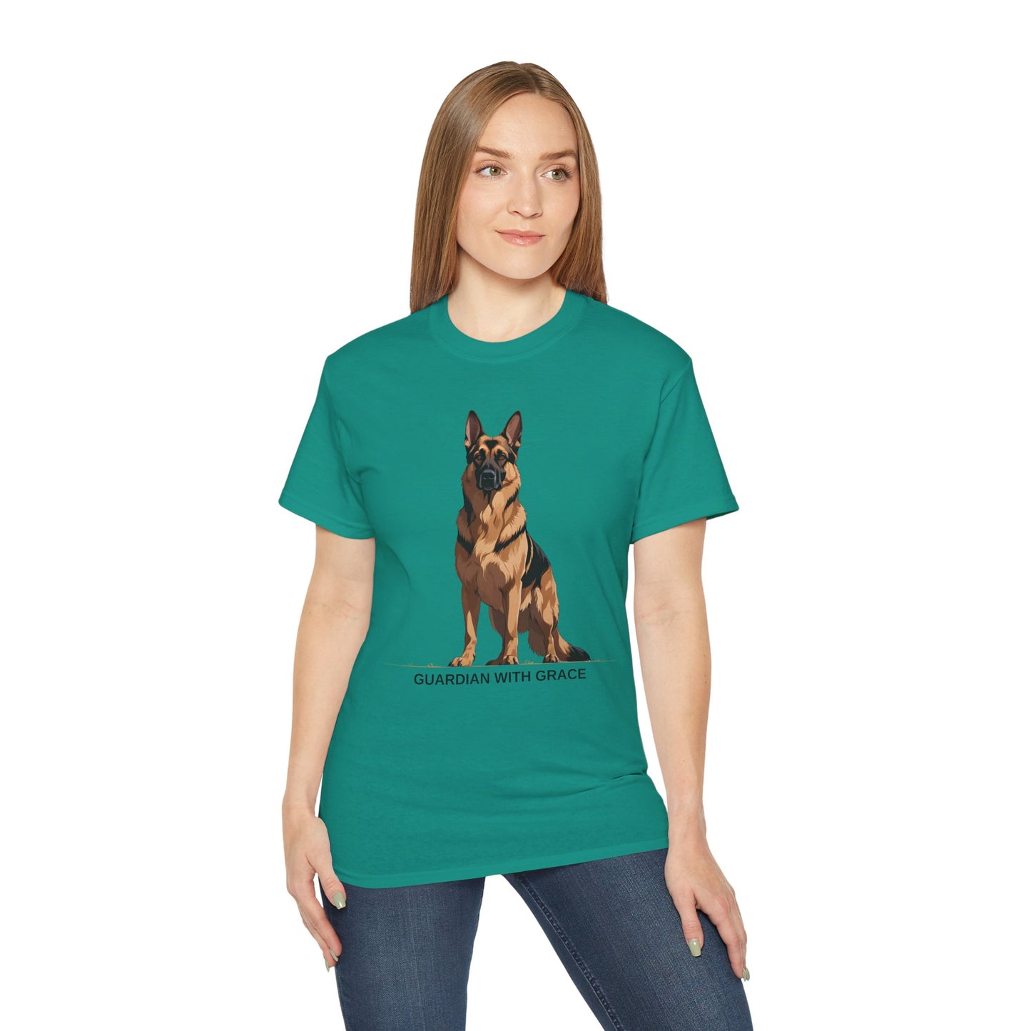 German Shepherd Guardian Tee - Unisex Ultra Cotton Shirt, Dog Lover Gift, Animal Spirit Apparel, Pet Memorial, Birthday Tee, Casual Wear