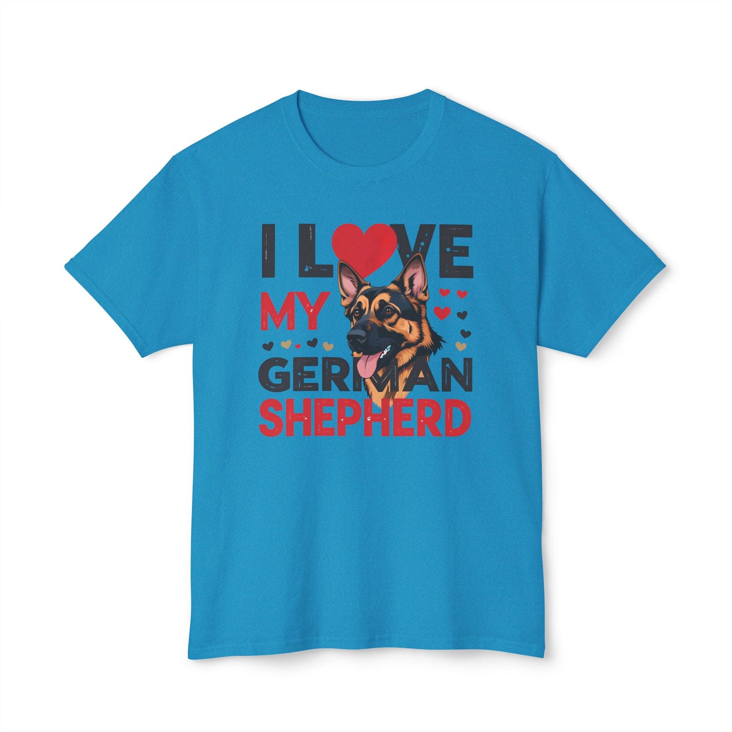 I Love My German Shepherd T-Shirt, Cute Dog Lover Gift, Pet Parent Apparel, Dog Adoption Celebration, Canine Lover's Tee