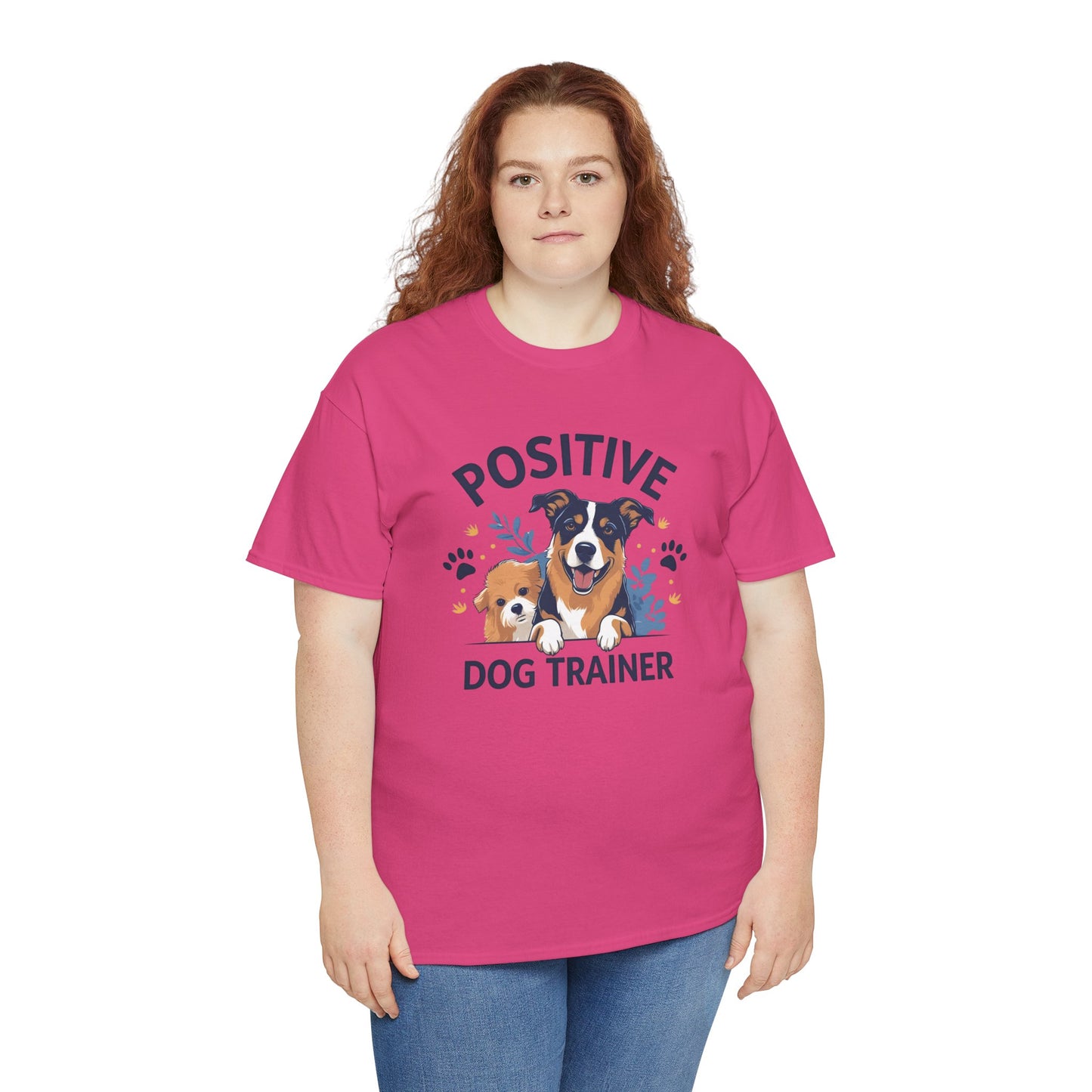 Positive Dog Trainer Tee, Dog Lover Gift, Unisex Cotton T-Shirt, Pet Training Apparel, Animal Care, Casual Dog Shirt