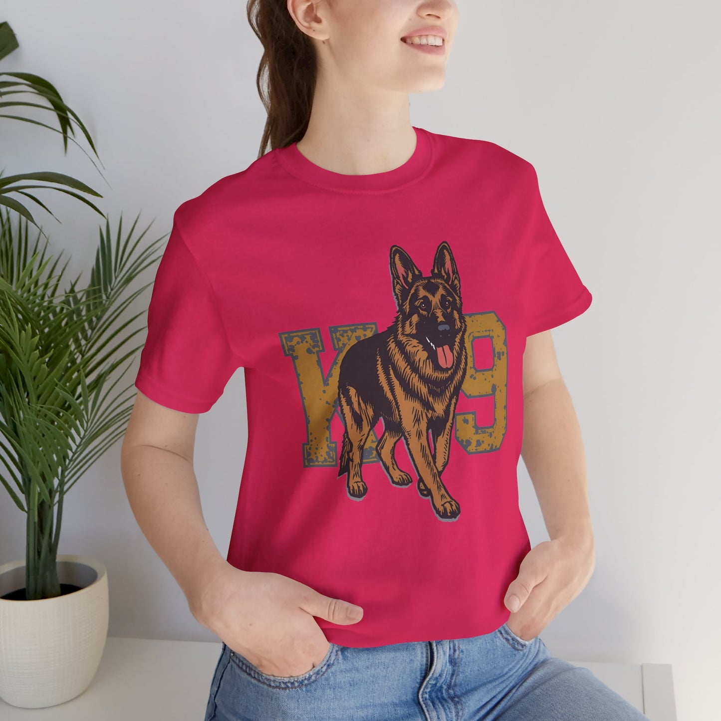 K9 Dog Lover German Shepherd Tee, Pet Owner Gift, Unisex Jersey Shirt