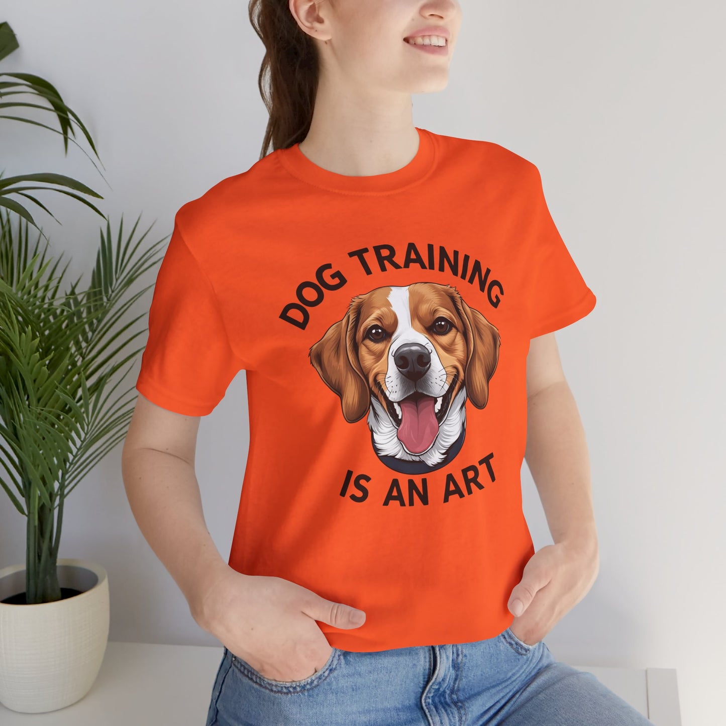 Dog Training is An Art Tee - Unisex Jersey Short Sleeve, Gift for Dog Lovers, Training T-Shirt, Dog Owner Apparel, Cute Canine Shirt