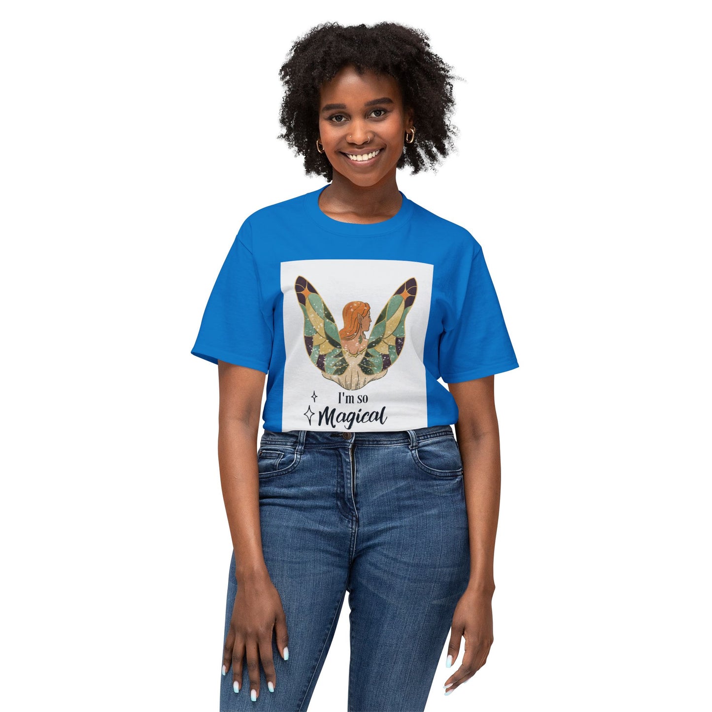Woman Butterfly - I Am So Magical Unisex T-Shirt, Gift for Her, Cute Graphic Tee, Summer Fashion, Quote Shirt, Positive Vibes
