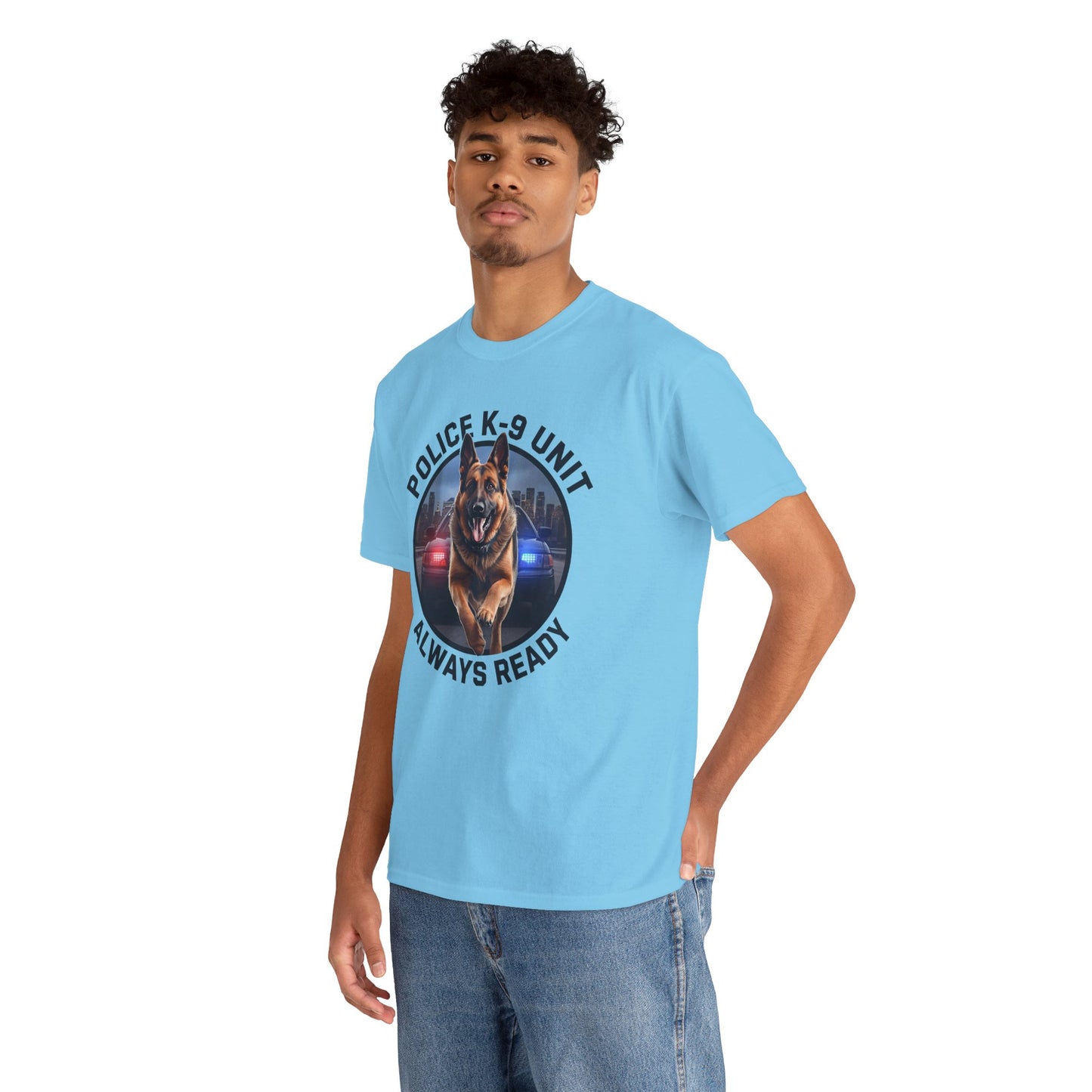 Police K-9 Unit Tee, Always Ready Graphic Tee, Dog Lover Gift, Police Support Shirt, Police Dog Merchandise