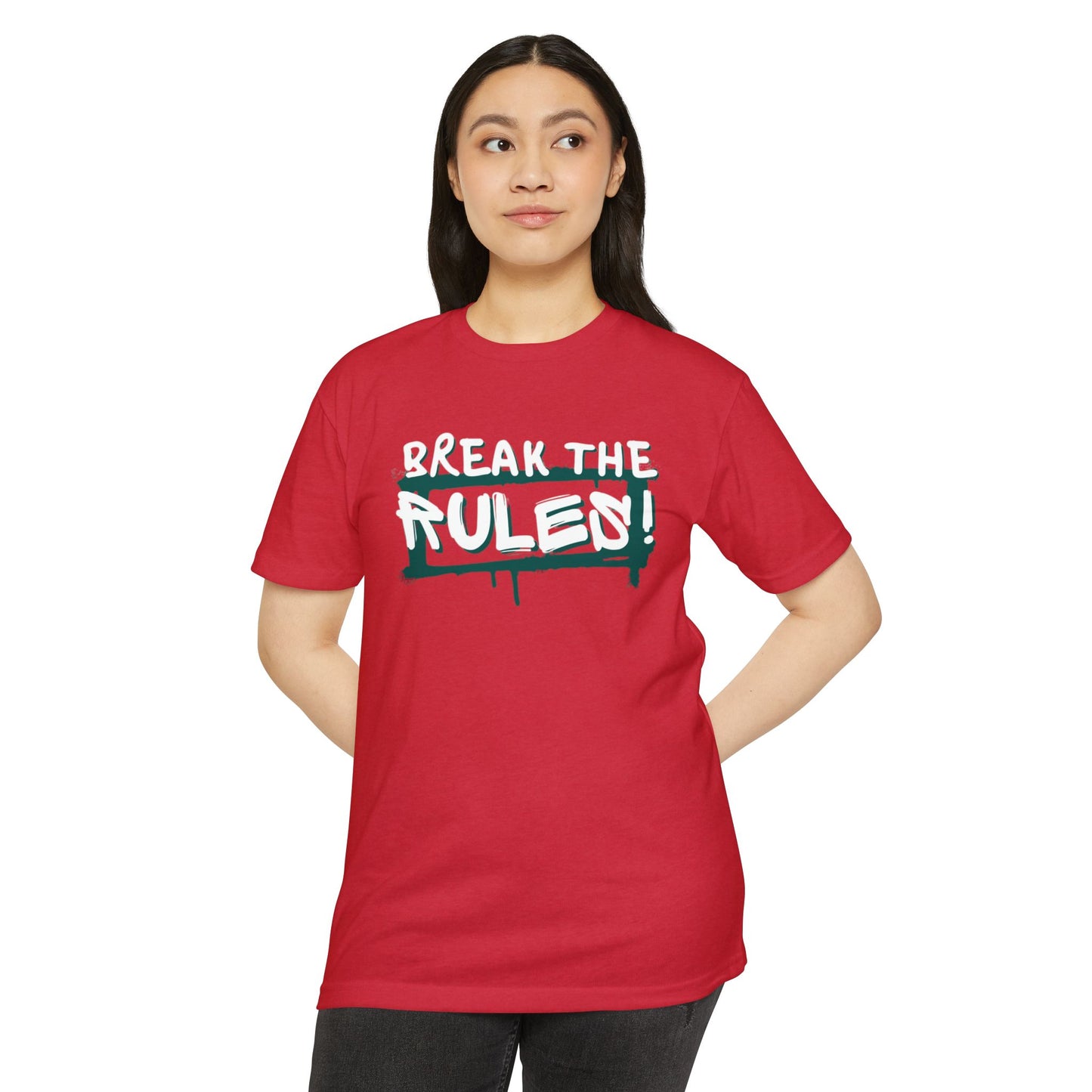 Break the Rules Graphic Tee, Unisex T-Shirt for Trendsetters, Casual Everyday Wear, Gift for Teens, Fun Statement Shirt