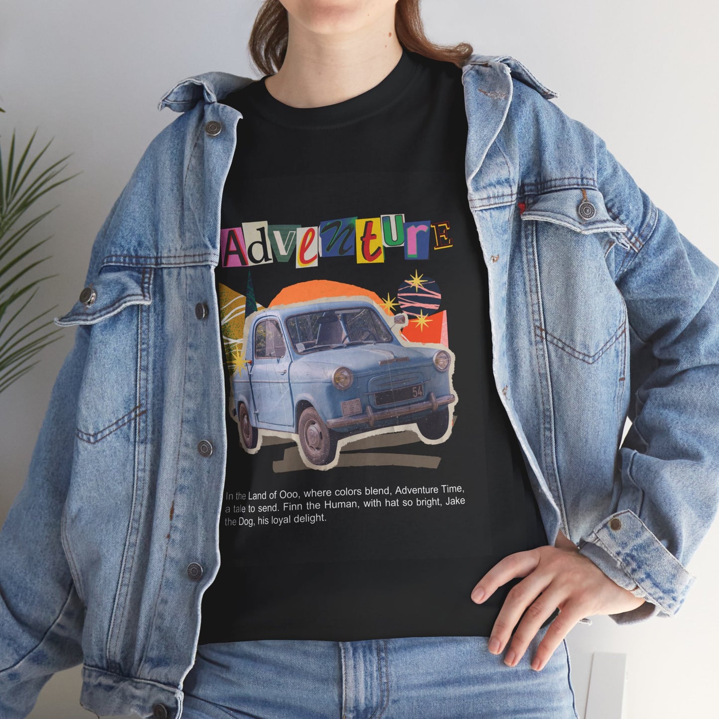 Adventure-Themed Unisex Cotton Tee, Retro Car Graphic Tee, Travel T-Shirt, Gift for Adventurers, Vintage Exploration Top