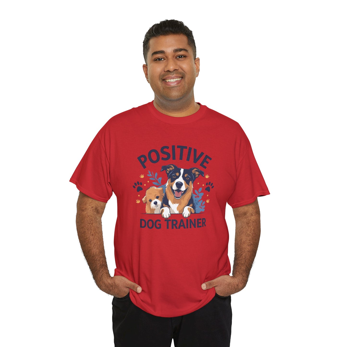 Positive Dog Trainer Tee, Dog Lover Gift, Unisex Cotton T-Shirt, Pet Training Apparel, Animal Care, Casual Dog Shirt