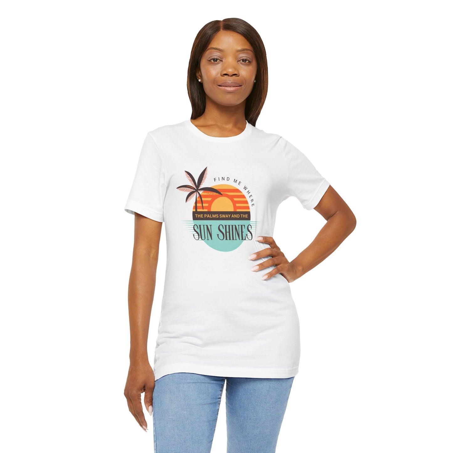 Tropical Vibes Tee - Relaxing Beach Sunset Design for Travelers and Summer Lovers, Perfect Gift for Vacations, Beach Days, and Casual Style
