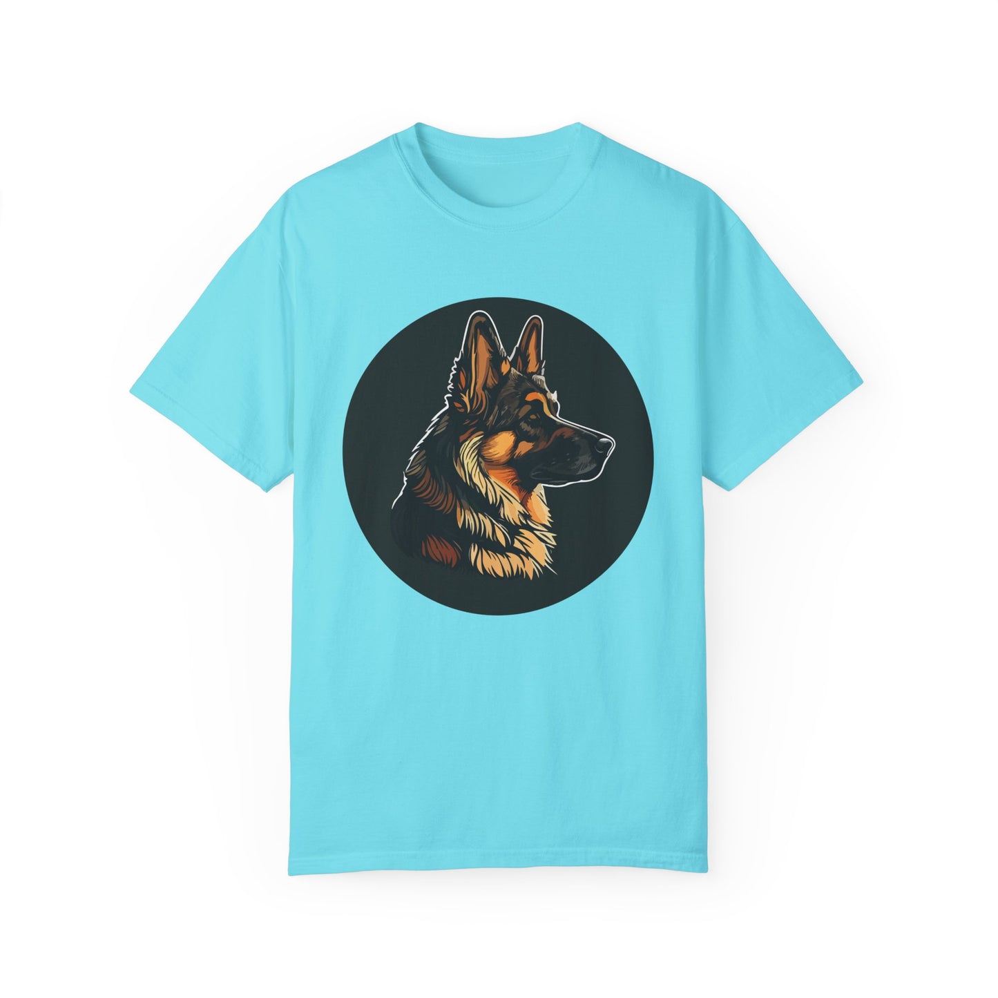 Unisex T-Shirt With Close Up Graphic of German Shepherd | Casual Pet Apparel