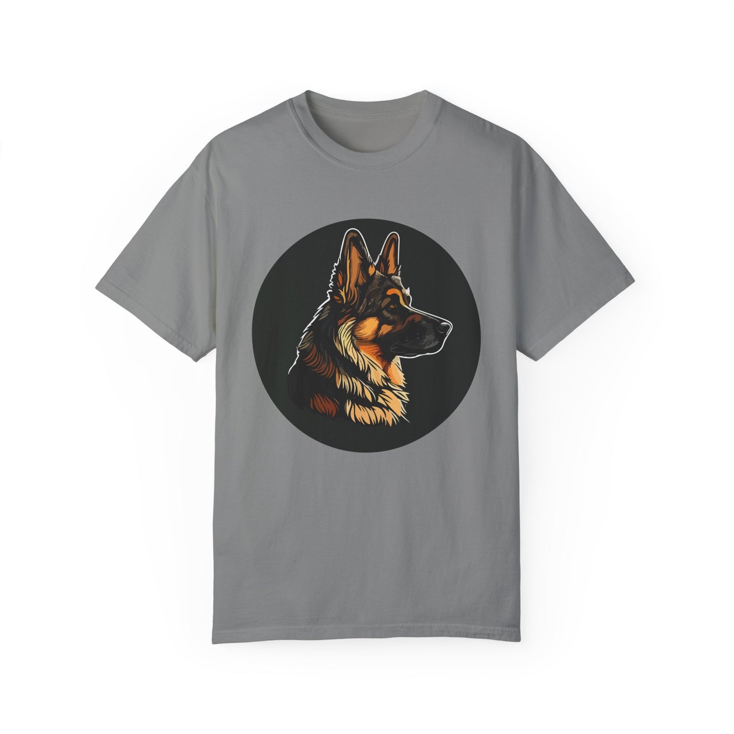 Unisex T-Shirt With Close Up Graphic of German Shepherd | Casual Pet Apparel