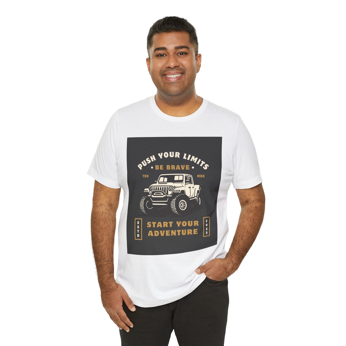 Push Your Limits Adventure-Inspiring Unisex Jersey Tee, Outdoor Shirt, Motivational T-Shirt, Gift for Adventurers, Hiking Apparel, Travel Tee