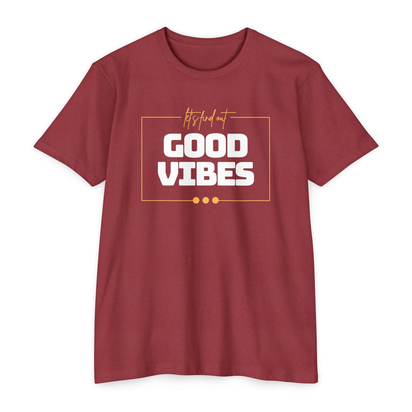 Good Vibes Unisex CVC Jersey T-shirt, Casual Tee, Positive Messaging Shirt, Everyday Wear, Gift for Friends
