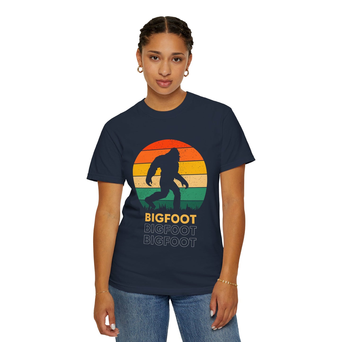 Retro Bigfoot Unisex T-Shirt, Vintage Sasquatch Tee, Nature Lover Gift, Outdoor Adventure Apparel, Cool Summer Shirt