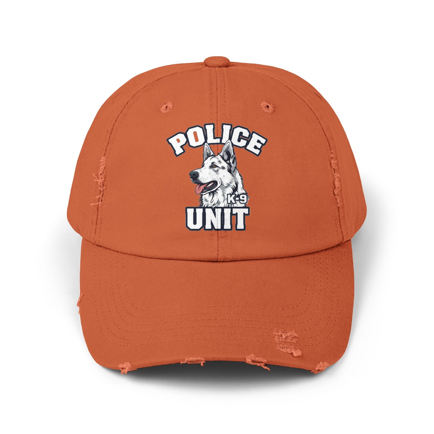 German Shepherd K-9 Police Unit Distressed Cap | Unisex Vintage Hat for Dog Lovers & Police Supporters