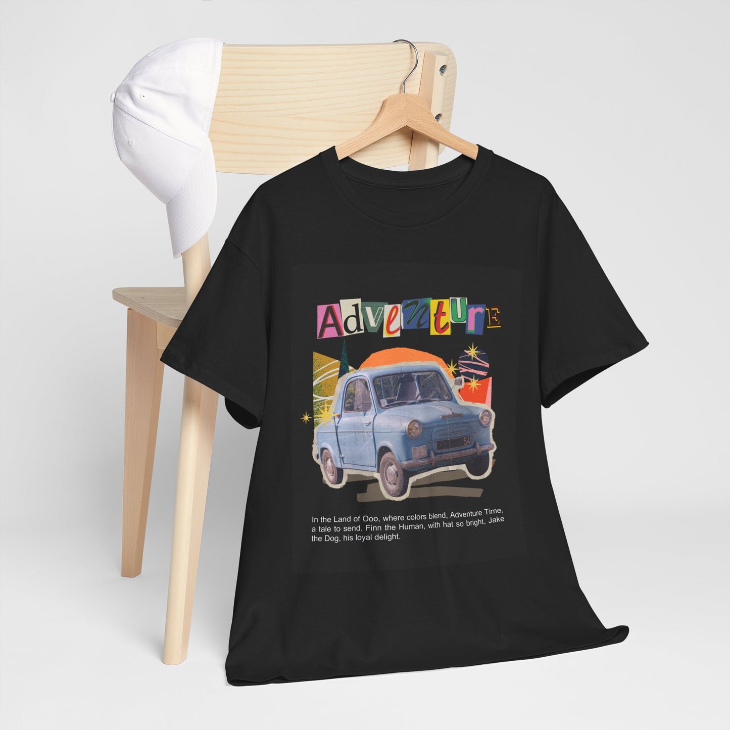Adventure-Themed Unisex Cotton Tee, Retro Car Graphic Tee, Travel T-Shirt, Gift for Adventurers, Vintage Exploration Top