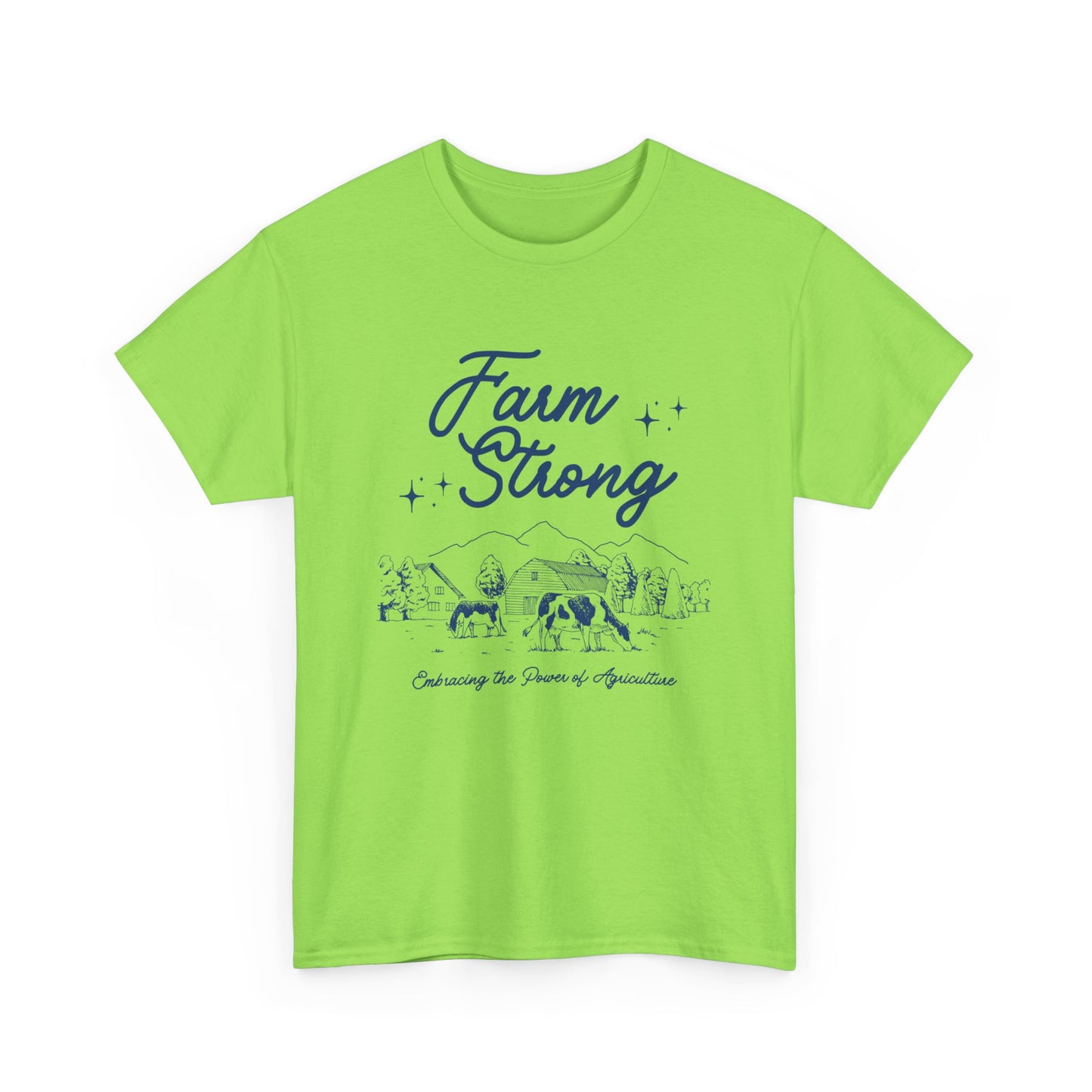 Farm Strong Unisex Cotton Tee - Embracing the Power of Agriculture, Motivational Shirt, Inspirational Tee