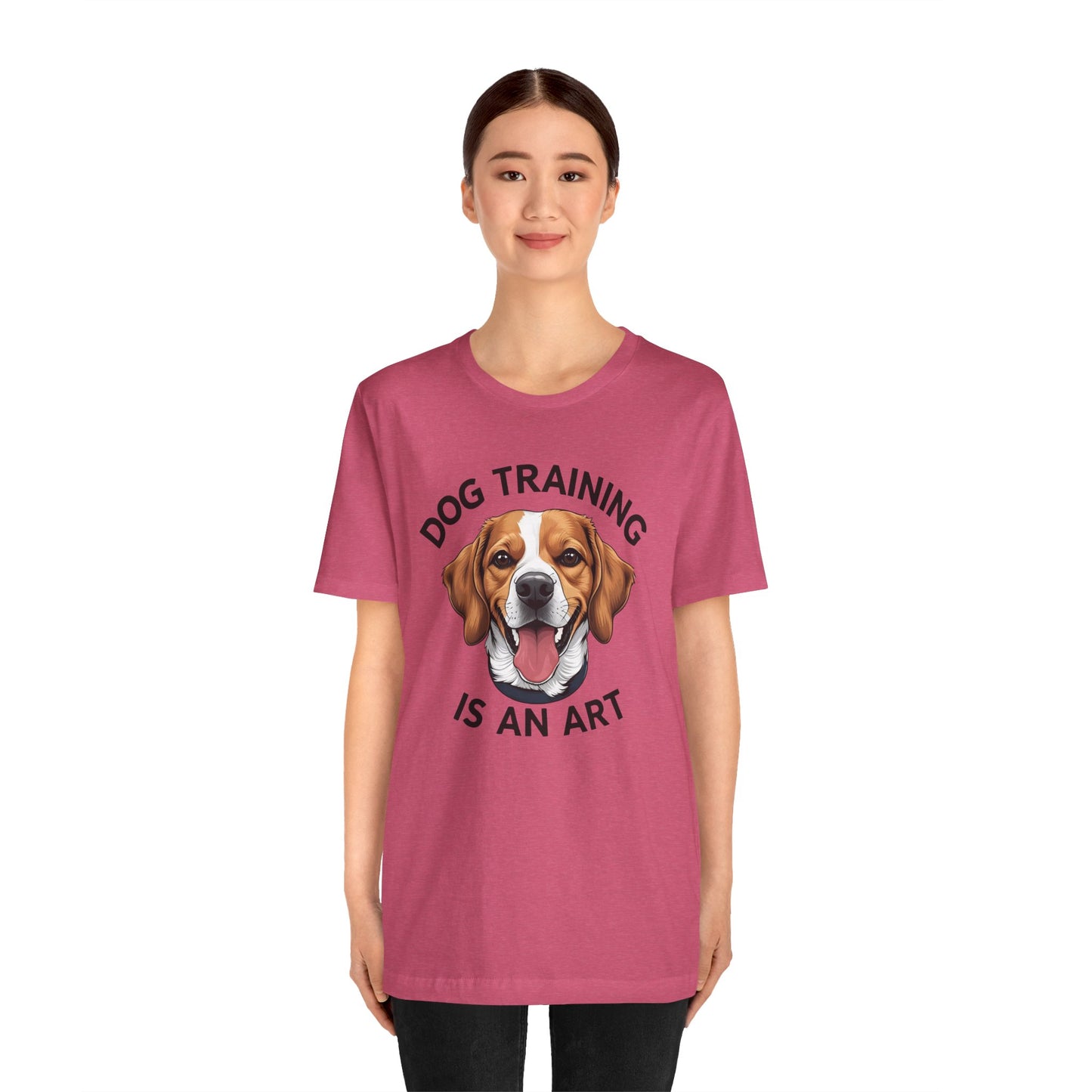 Dog Training is An Art Tee - Unisex Jersey Short Sleeve, Gift for Dog Lovers, Training T-Shirt, Dog Owner Apparel, Cute Canine Shirt
