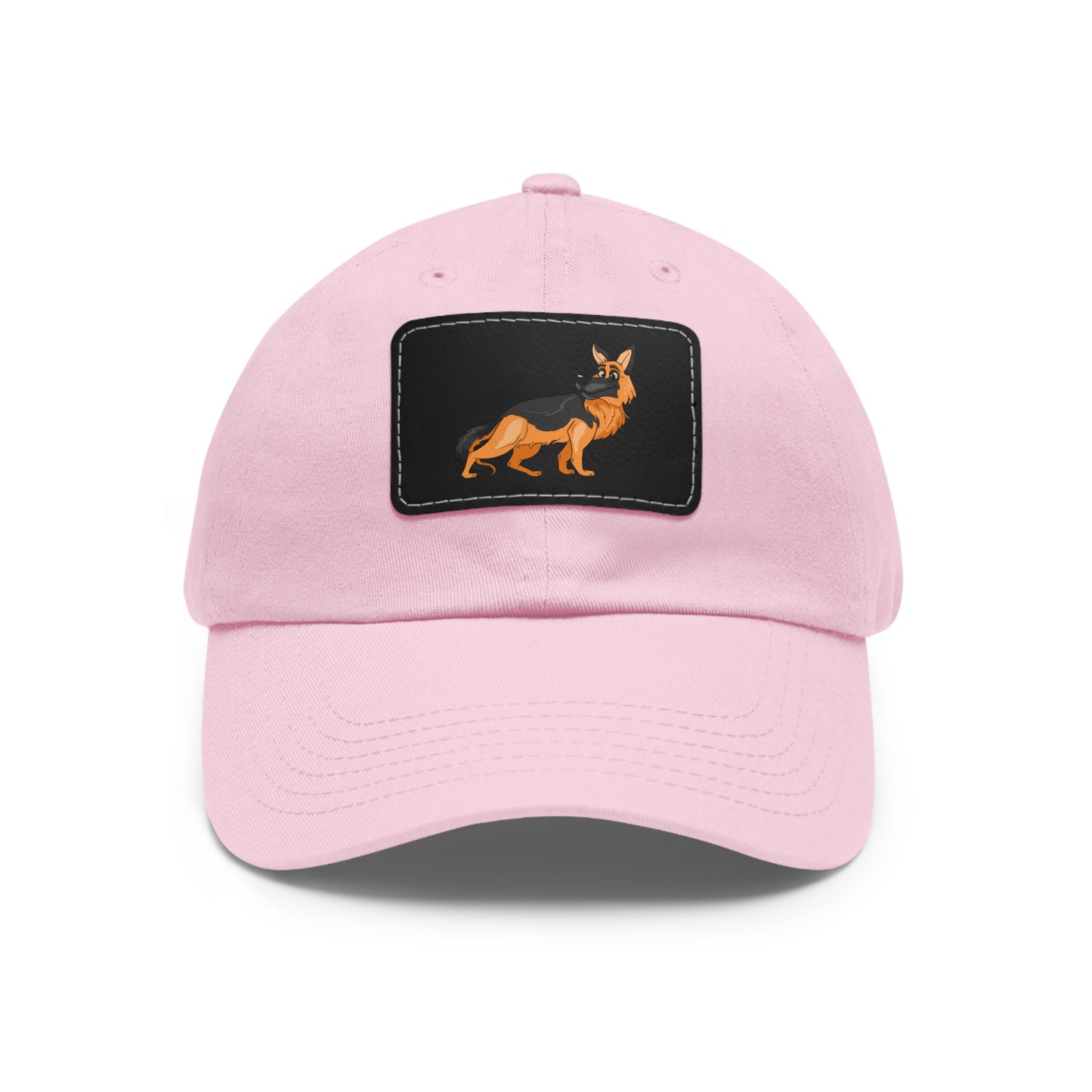 German Shepherd Dad Hat with Leather Patch - Perfect Gift for Dog Lovers