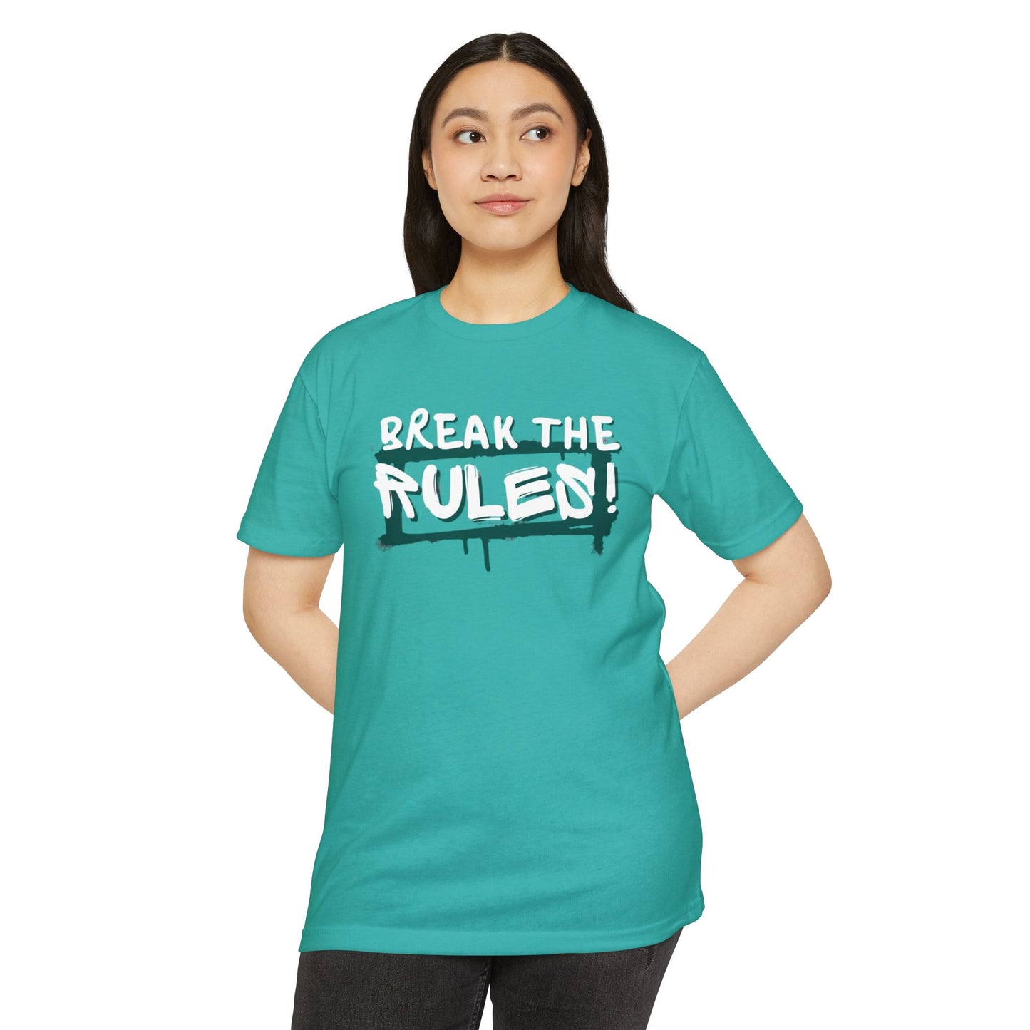 Break the Rules Graphic Tee, Unisex T-Shirt for Trendsetters, Casual Everyday Wear, Gift for Teens, Fun Statement Shirt