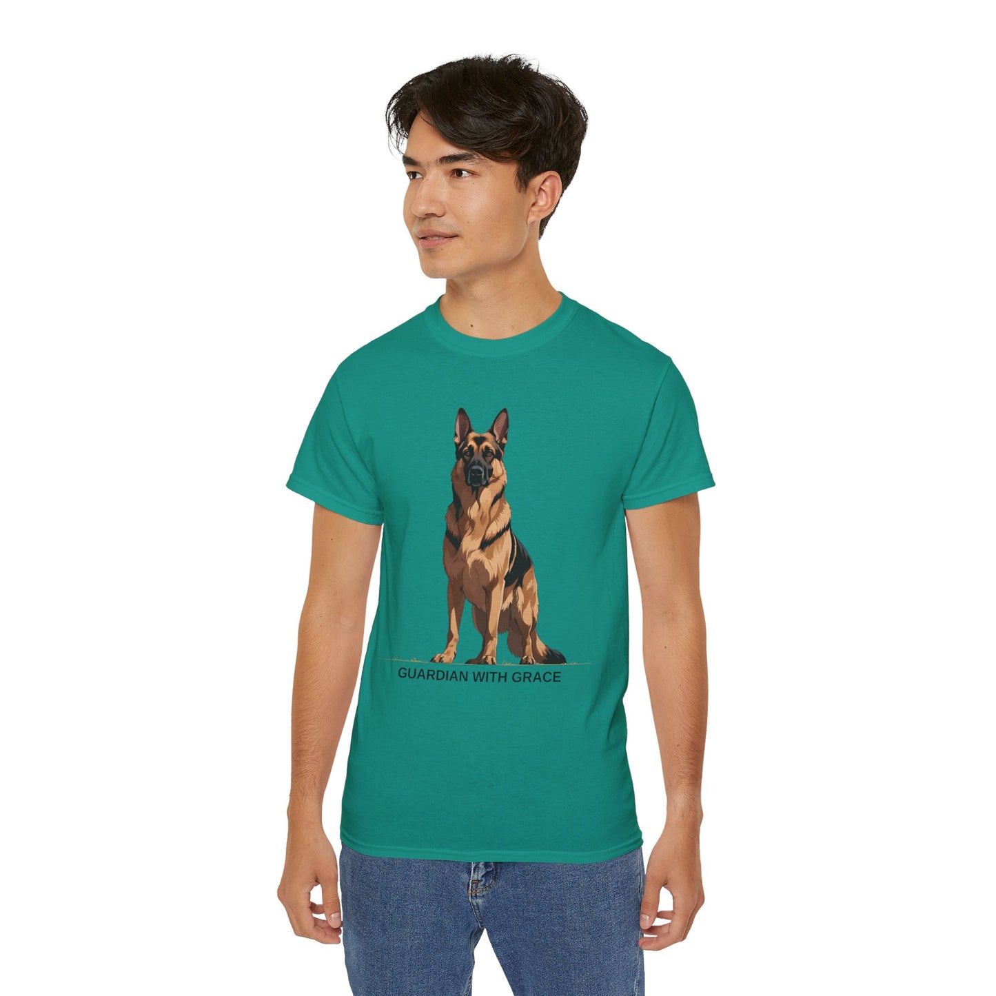 German Shepherd Guardian Tee - Unisex Ultra Cotton Shirt, Dog Lover Gift, Animal Spirit Apparel, Pet Memorial, Birthday Tee, Casual Wear