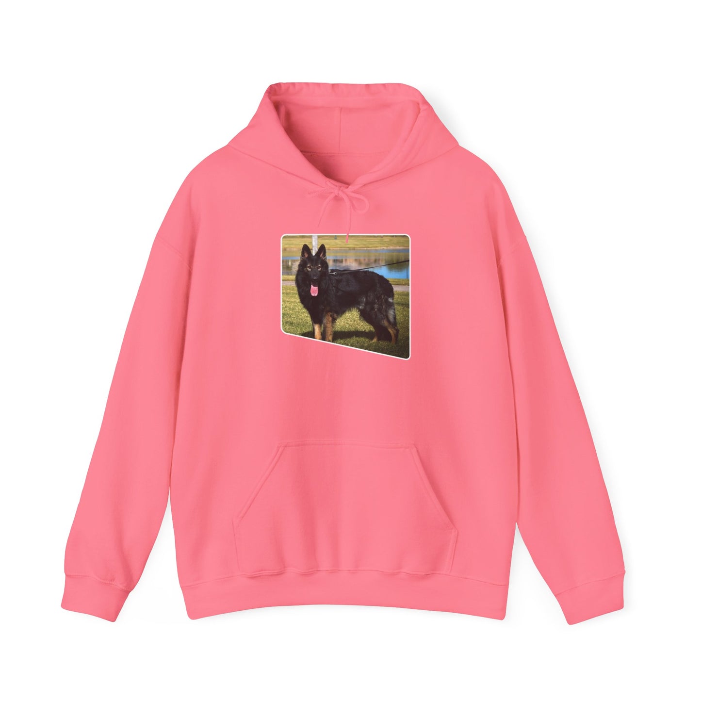 Unisex Dog Lover Hoodie With an Old Fashioned Working Line German Shepherd