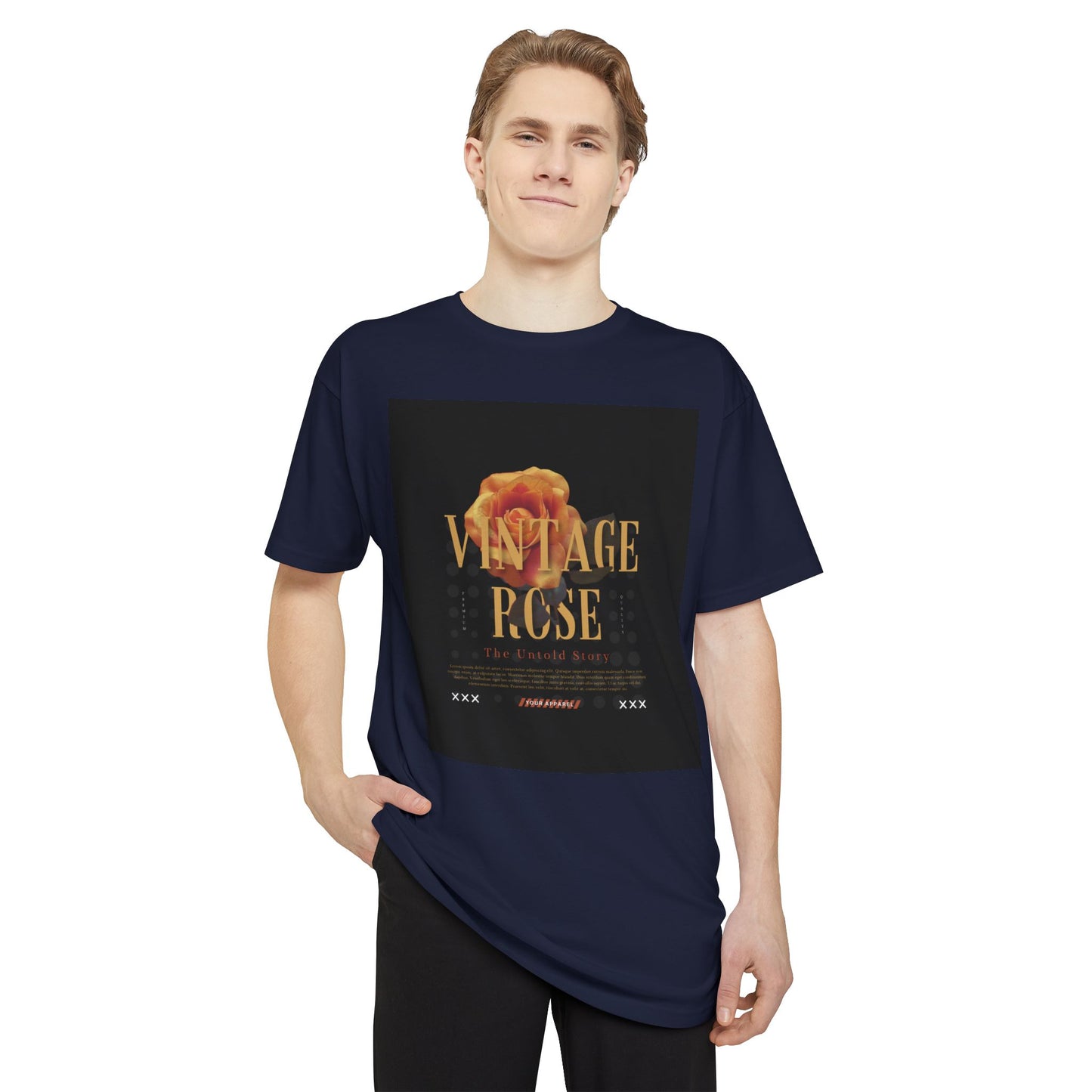 Vintage Rose Urban Tee, Trendy Graphic Tee, Casual Streetwear Shirt, Unisex Fashion Top, Perfect Gift for Art Lovers