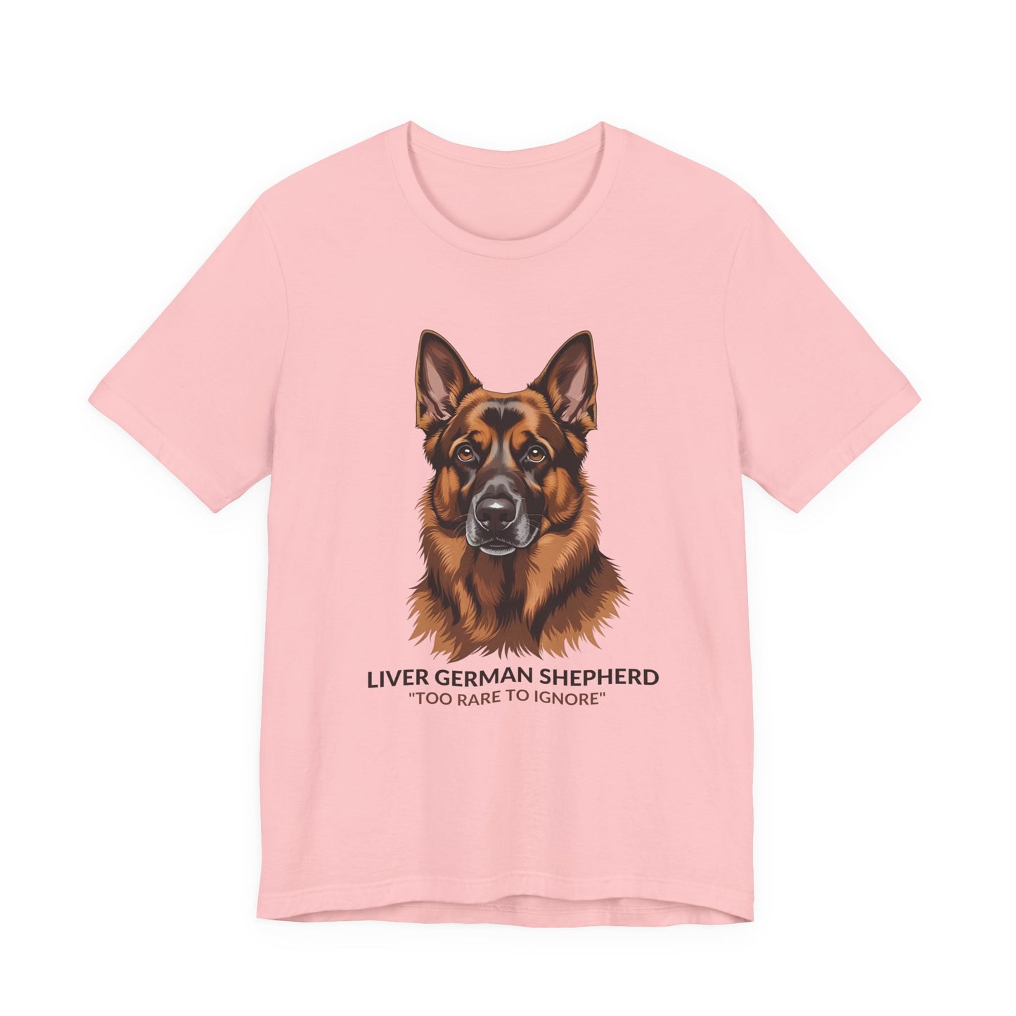 Liver German Shepherd Dog Lover Tee - To Rare To Ignore | Perfect Gift for Pet Owners, Animal Lover Merchandise, Casual Wear, Unique Dog Shirt
