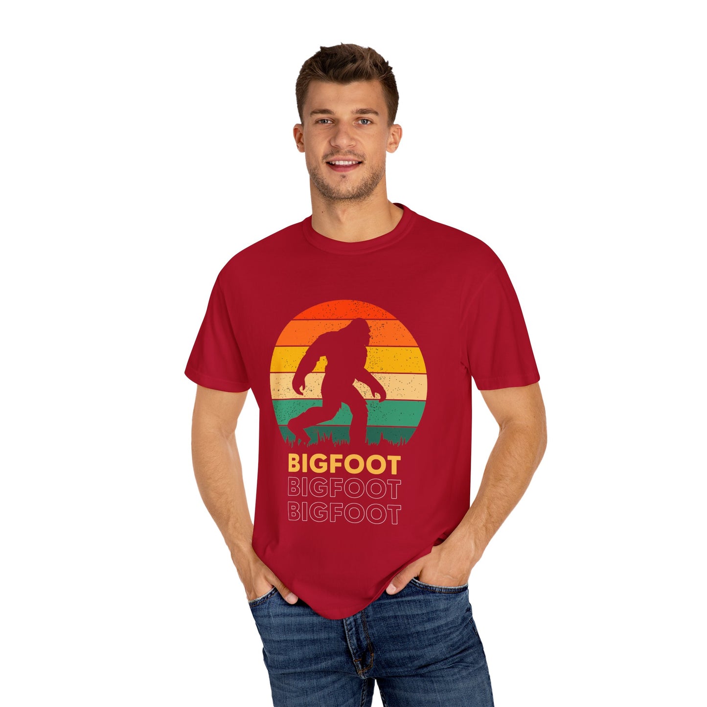 Retro Bigfoot Unisex T-Shirt, Vintage Sasquatch Tee, Nature Lover Gift, Outdoor Adventure Apparel, Cool Summer Shirt