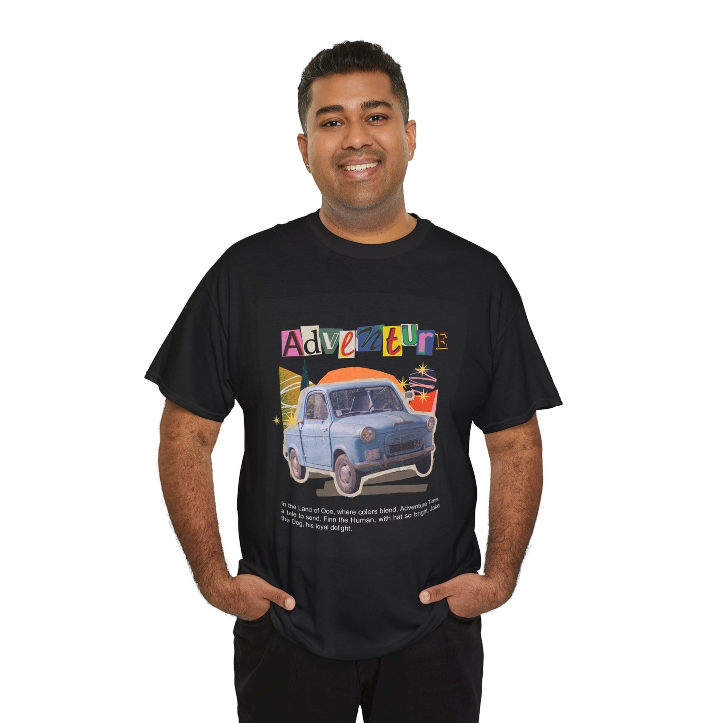 Adventure-Themed Unisex Cotton Tee, Retro Car Graphic Tee, Travel T-Shirt, Gift for Adventurers, Vintage Exploration Top