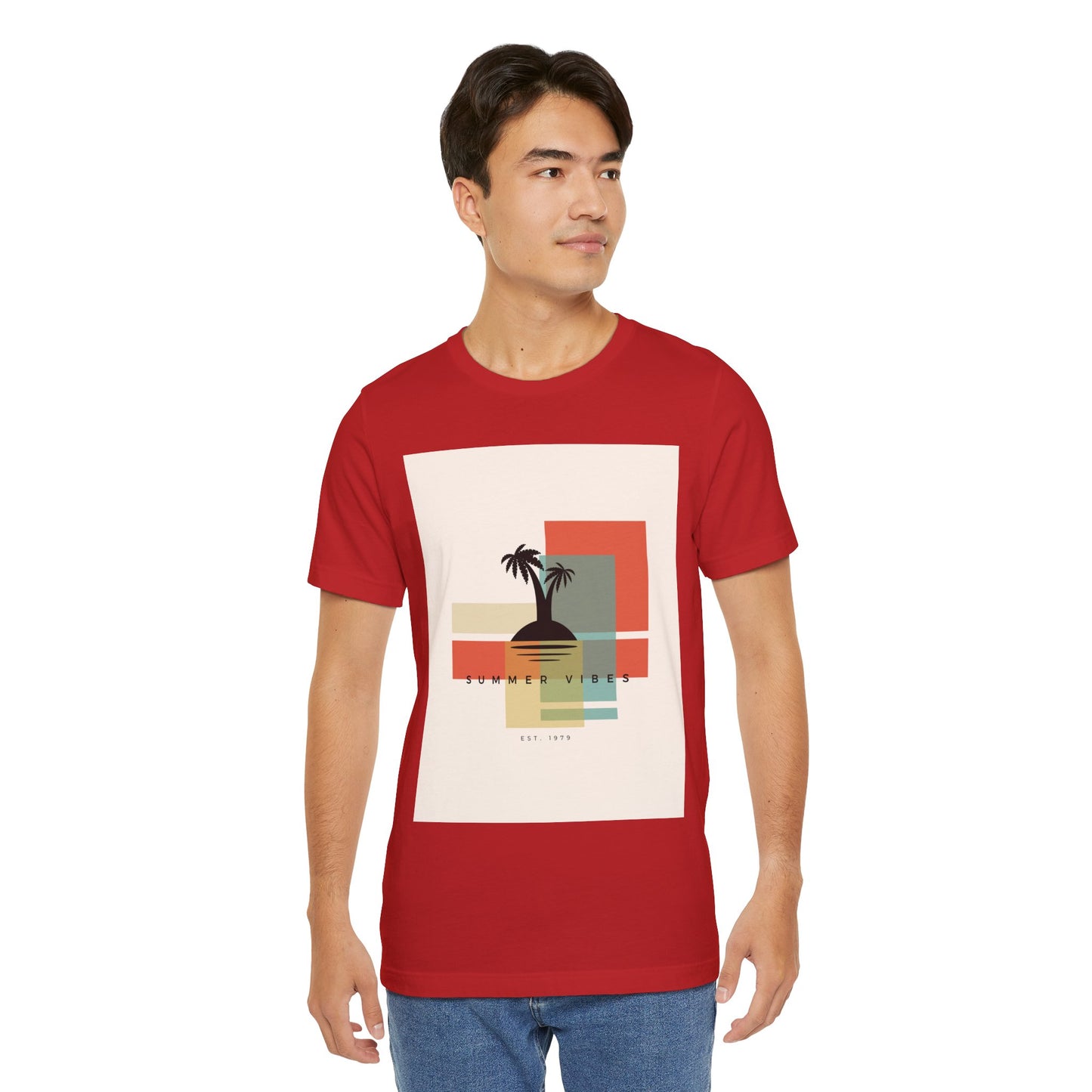 Tropical Sunset Tee, Summer Vibes Shirt, Vacation Outfit, Unisex Graphic Tee, Gift for Beach Lovers, Casual Wear