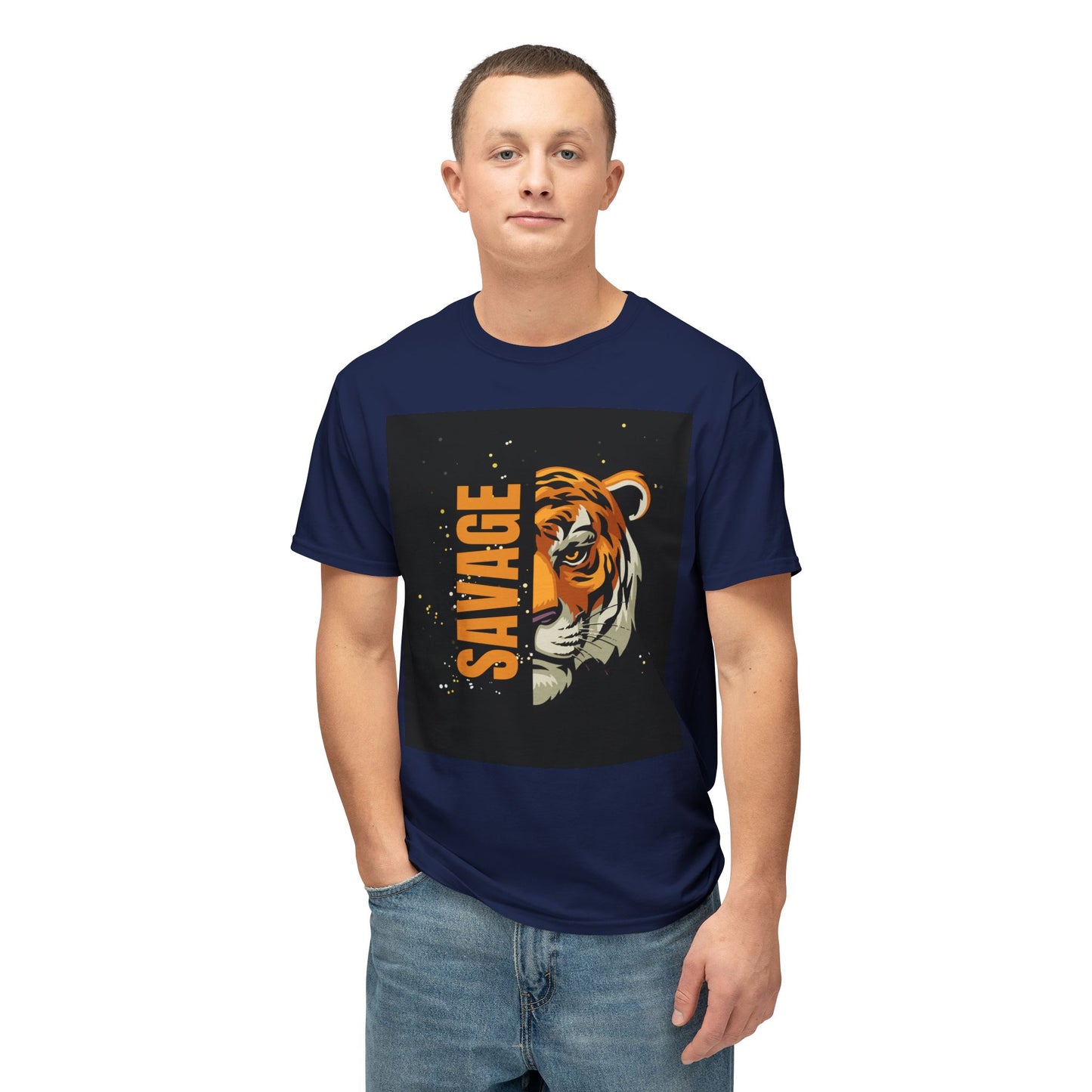 Savage Tiger Unisex T-Shirt, Graphic Tee, Animal Lover Shirt, Trendy Fashion, Gift for Him/Her, Wild Style Clothing
