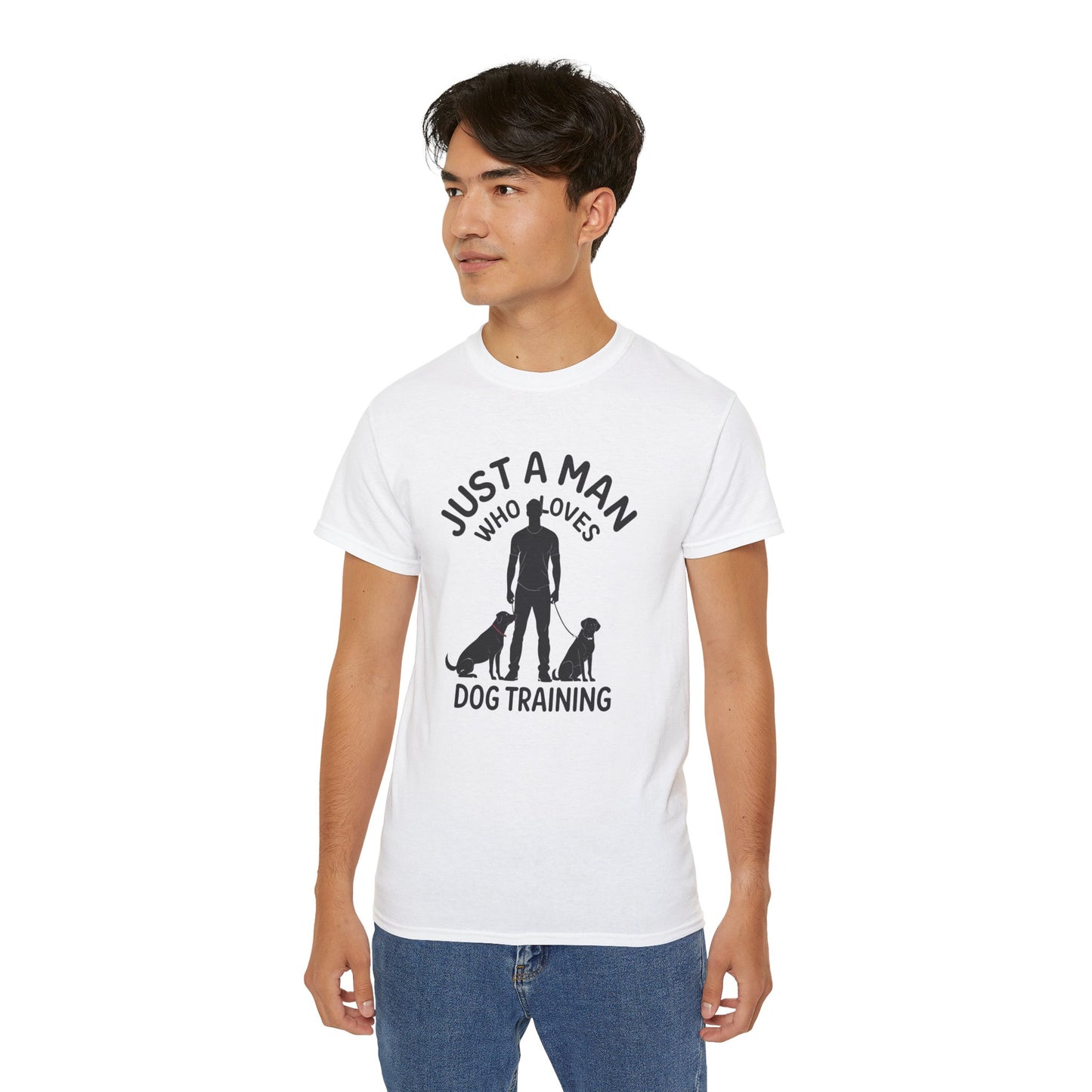 Unisex Dog Training Tee - Just A Man Who Loves Dog Training, Dog Lover Gift, Dog Owner Shirt, Casual Wear