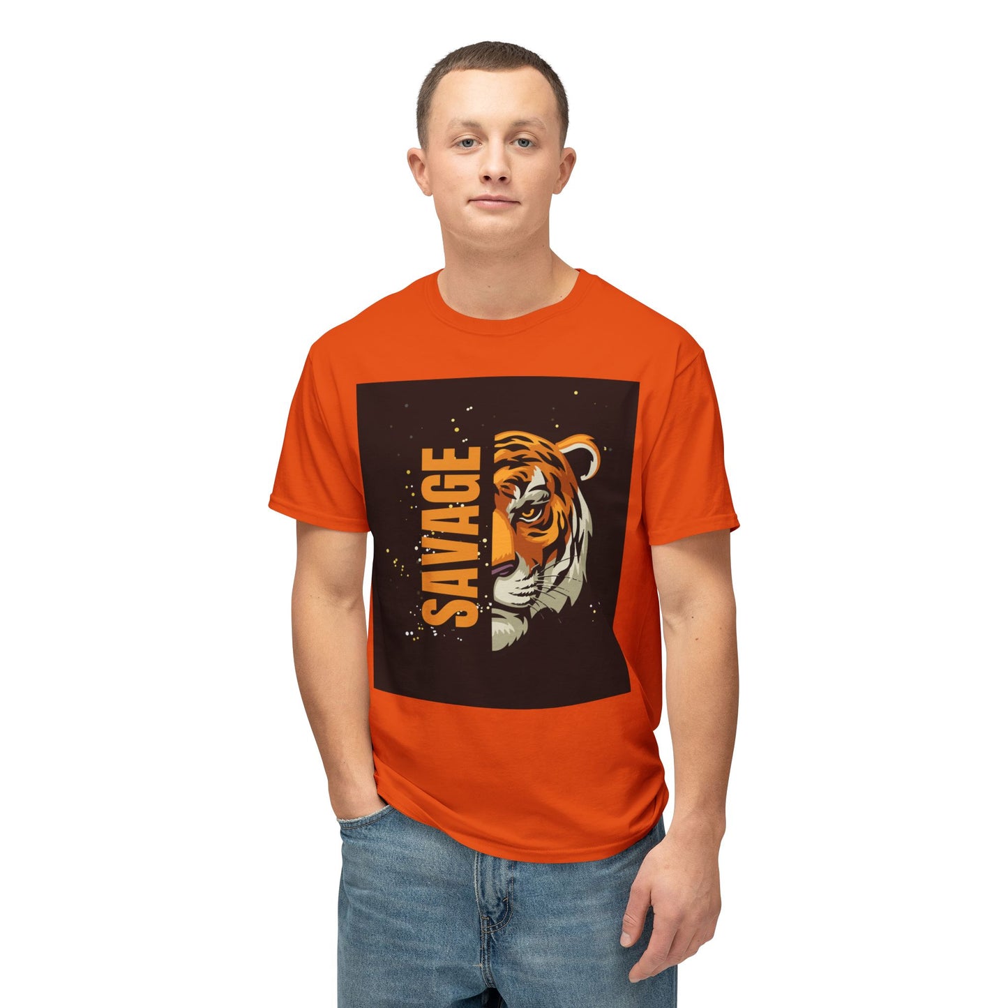 Savage Tiger Unisex T-Shirt, Graphic Tee, Animal Lover Shirt, Trendy Fashion, Gift for Him/Her, Wild Style Clothing