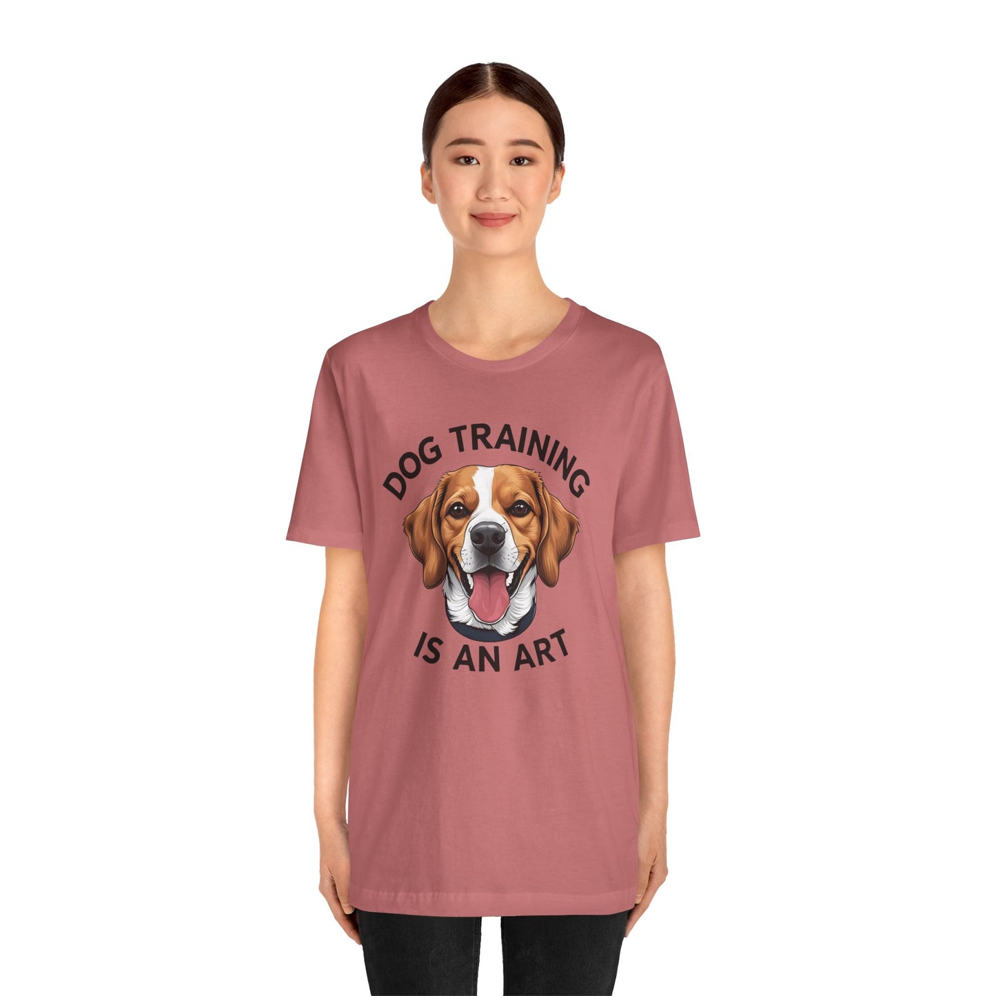 Dog Training is An Art Tee - Unisex Jersey Short Sleeve, Gift for Dog Lovers, Training T-Shirt, Dog Owner Apparel, Cute Canine Shirt