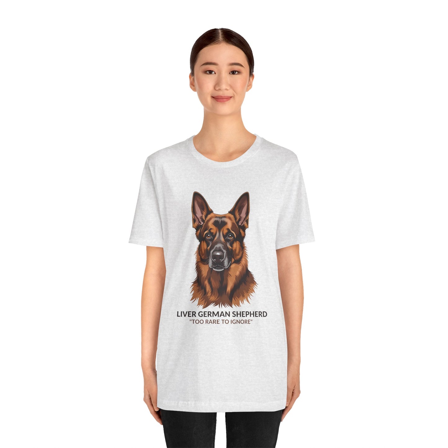 Liver German Shepherd Dog Lover Tee - To Rare To Ignore | Perfect Gift for Pet Owners, Animal Lover Merchandise, Casual Wear, Unique Dog Shirt