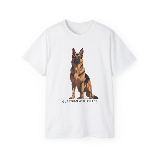 German Shepherd Guardian Tee - Unisex Ultra Cotton Shirt, Dog Lover Gift, Animal Spirit Apparel, Pet Memorial, Birthday Tee, Casual Wear