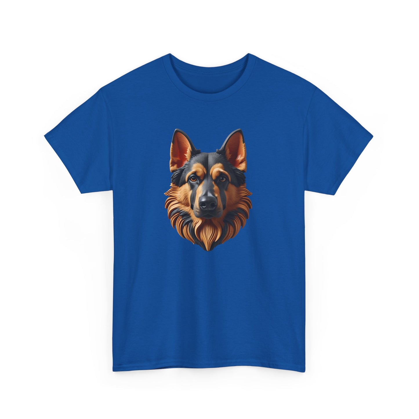 German Shepherd Lover Tee With 3D Design, Unisex Cotton Shirt, Dog T-Shirt, Pet Lovers Gift, Animal Enthusiast Apparel