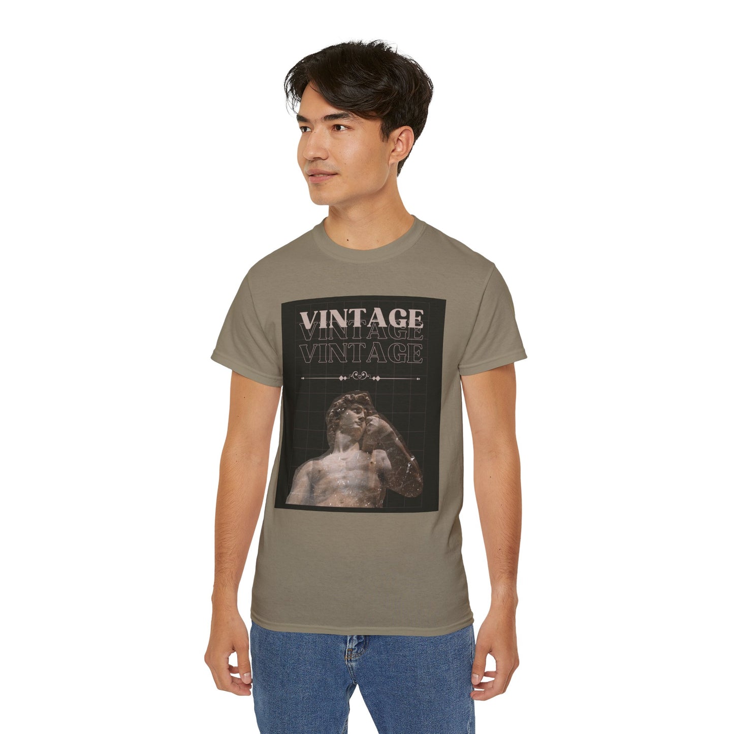 Vintage Ancient Roman Sculpture Art Unisex Tee, Retro Graphic T-Shirt, Casual Wear, Gift for Art Lovers, Unique Vintage Style Tee