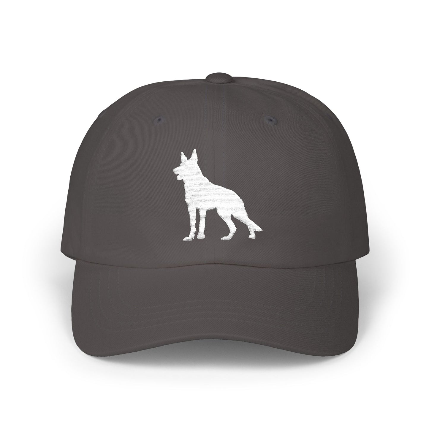 Classic German Shepherd Embroidered Dad Cap, Dog Silhouette, Casual Unisex Hat, Perfect Gift for Dog Lovers