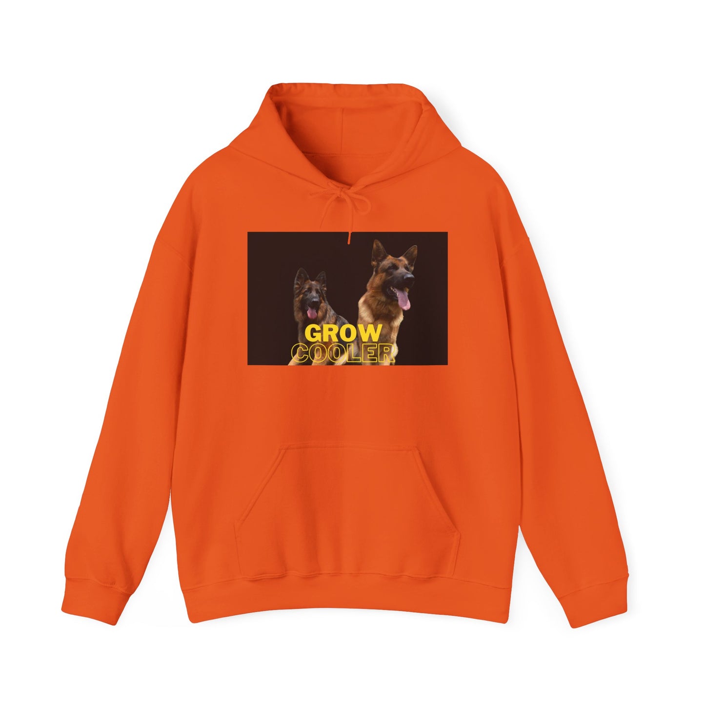 Unisex Dog Lover Hoodie With Two German Shepherds and Caption Grow Cooler